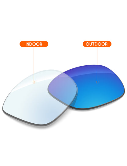 Sky Blue FlashMirror™ Photochromic-Non-Polarized