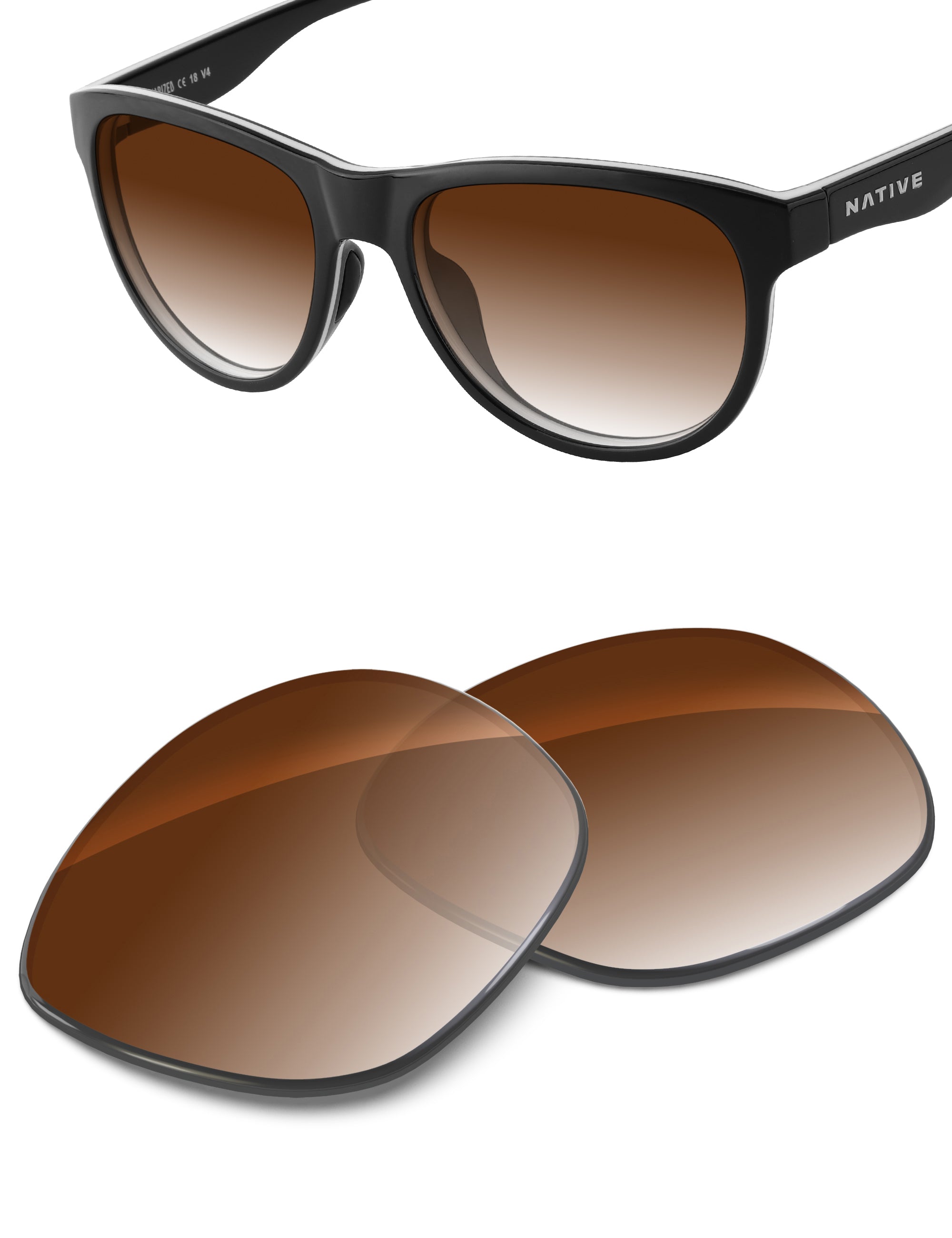 Brown Gradient-Non-Polarized