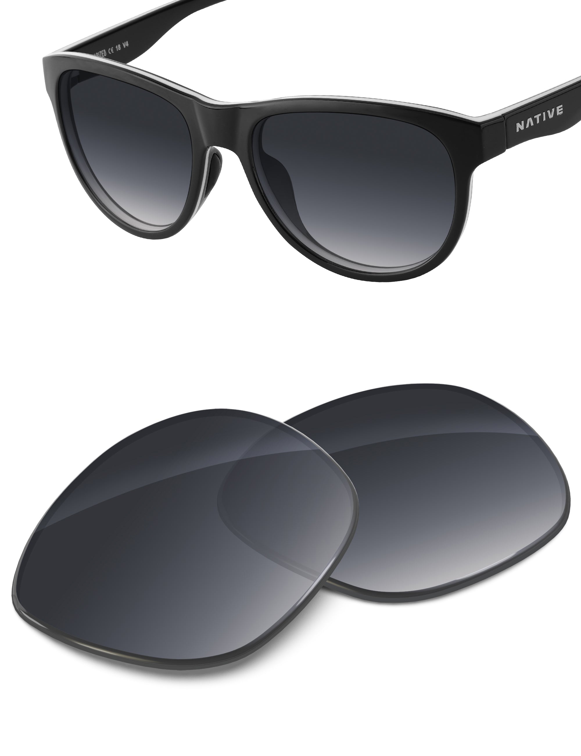 Gray Gradient-Non-Polarized