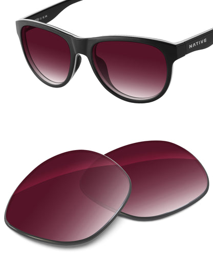 Wine Red Gradient-Non-Polarized