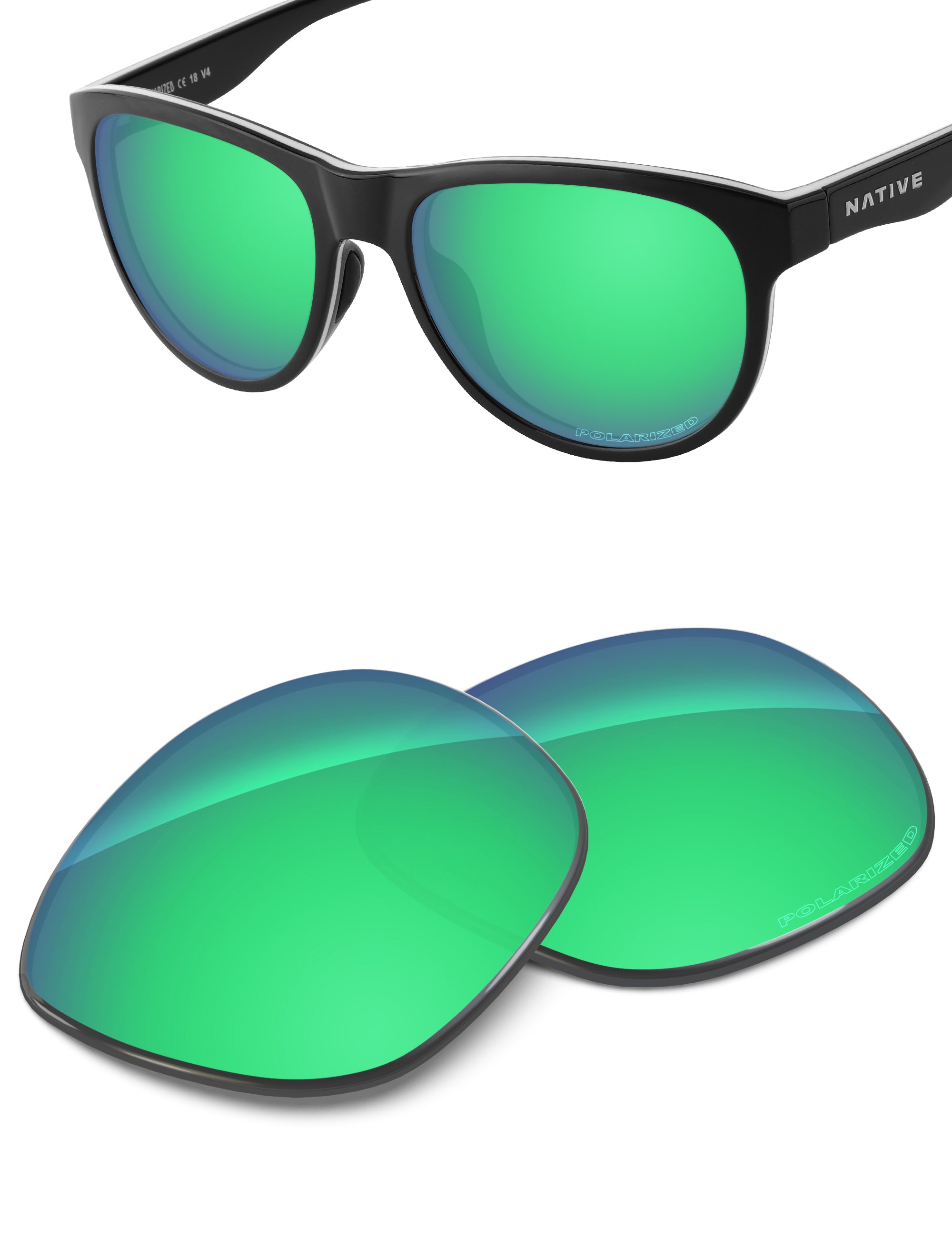 Emerald Green FlashMirror™-Polarized