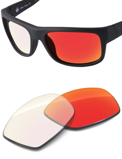 Fire Red FlashMirror™ Photochromic-Non-Polarized