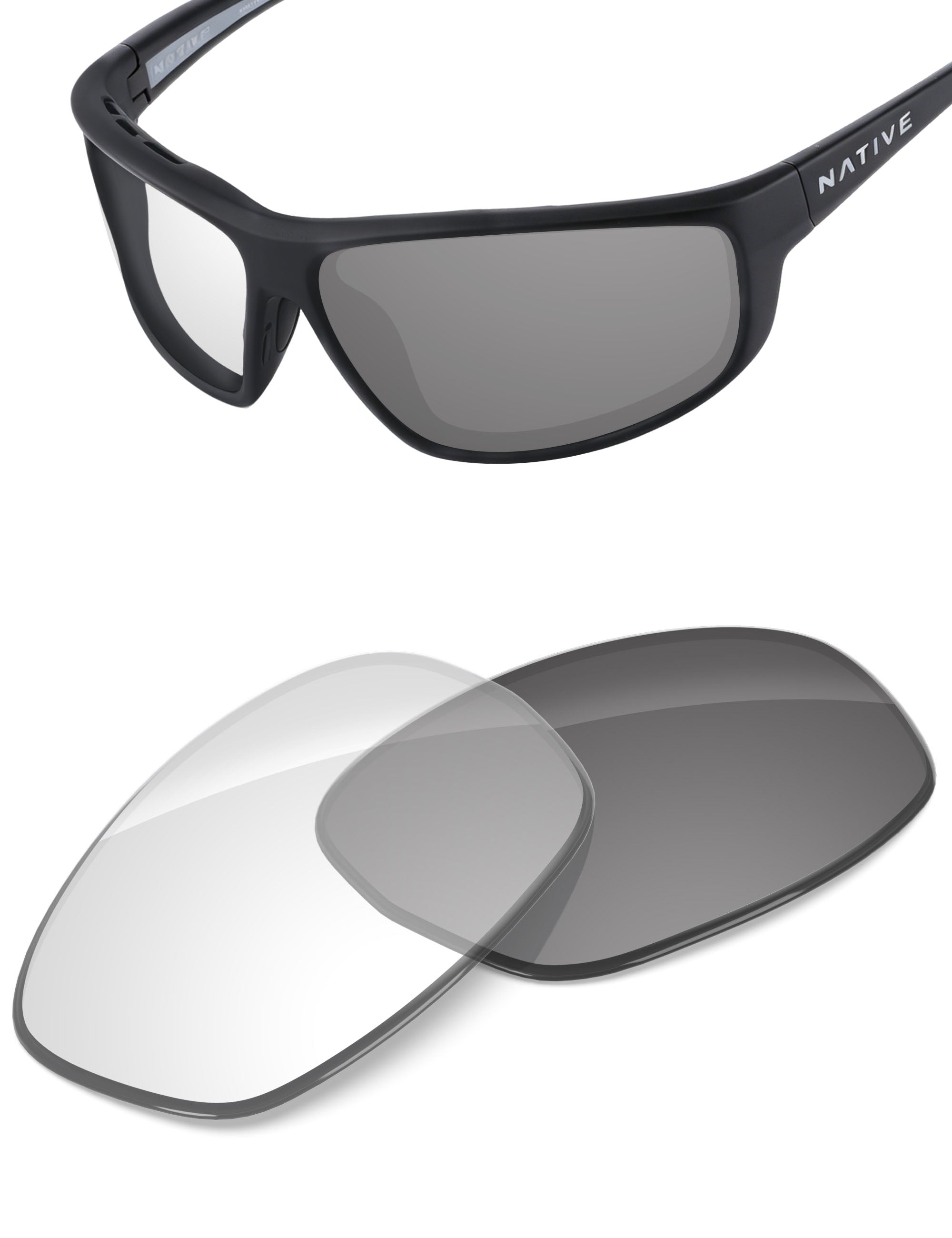 Adapt Gray Photochromic Blue Light Blocking-Non-Polarized