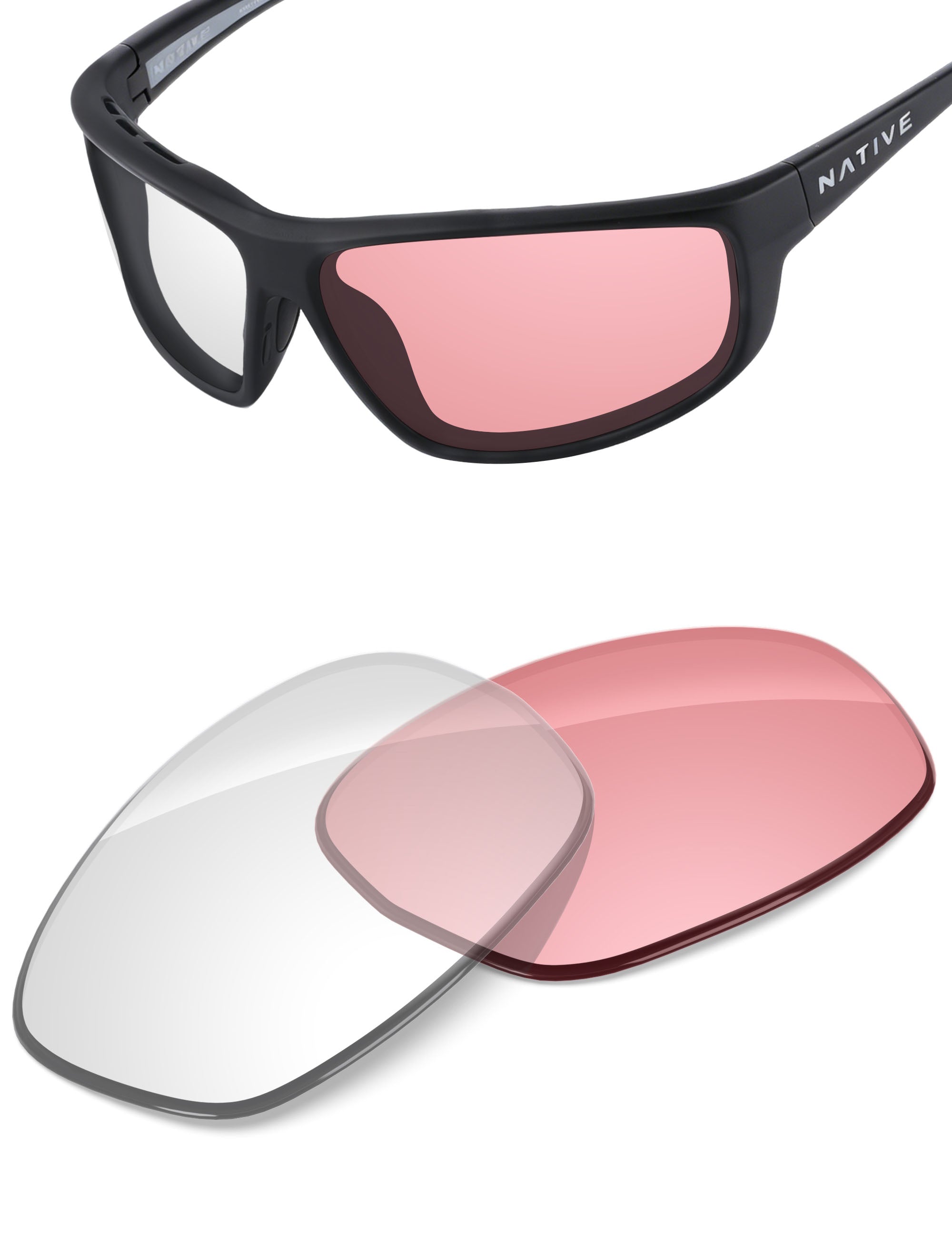 Adapt Pink Photochromic-Non-Polarized
