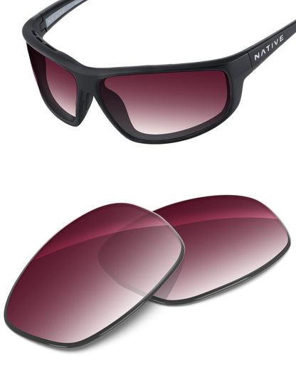 Wine Red Gradient-Non-Polarized