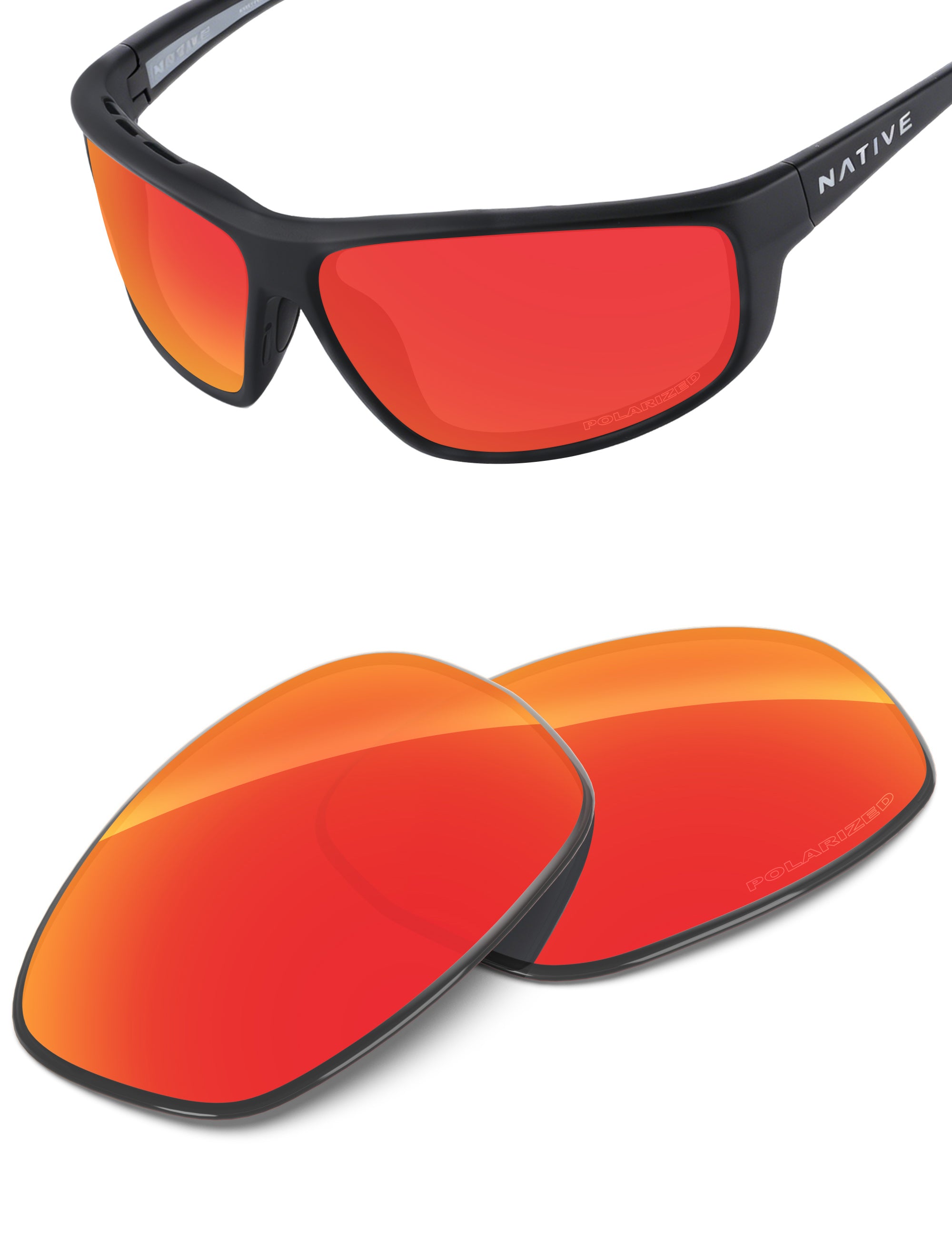 Fire Red FlashMirror™-Polarized