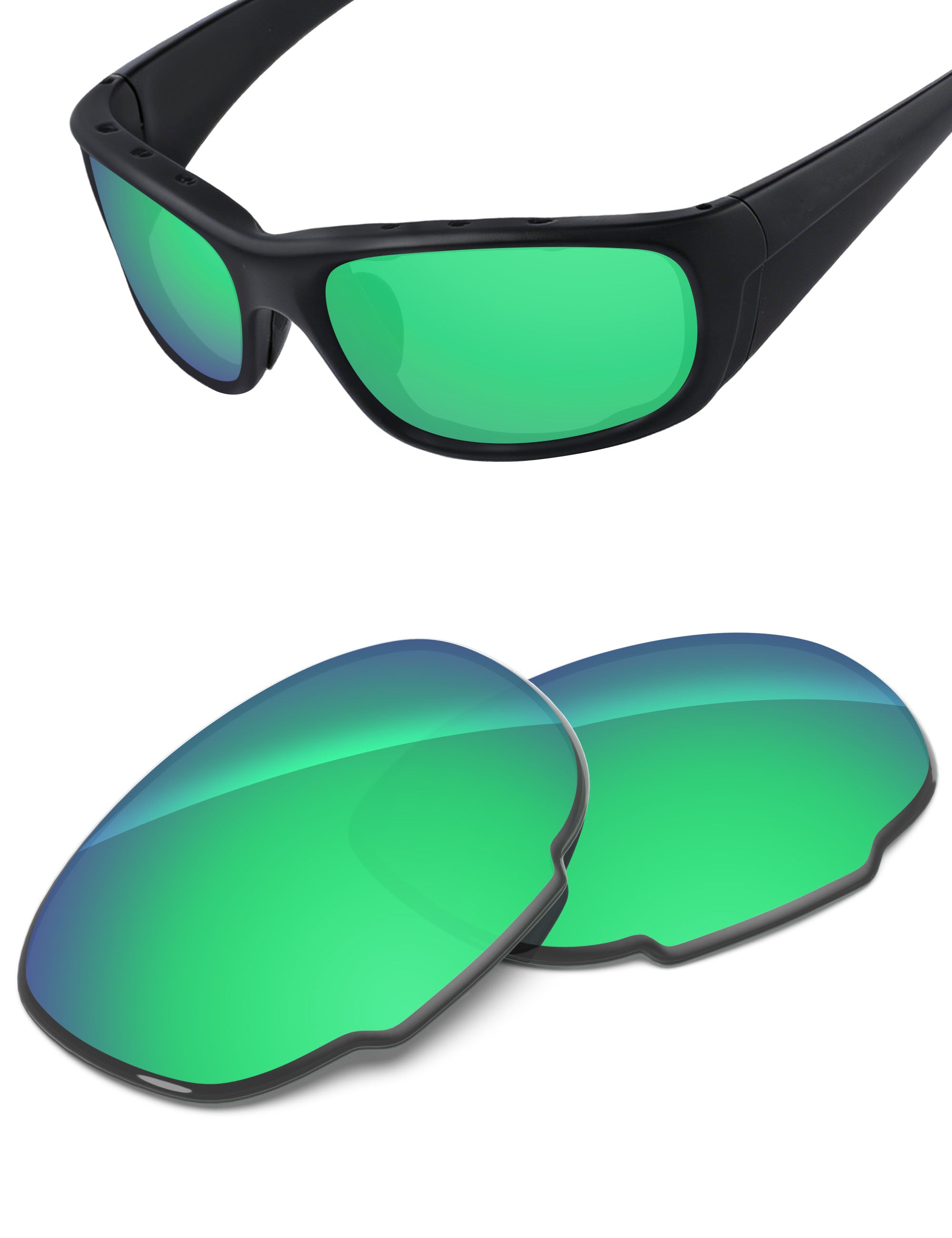Emerald Green FlashMirror™-Non-Polarized