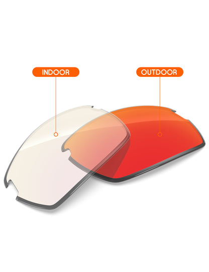 Fire Red FlashMirror™ Photochromic-Non-Polarized
