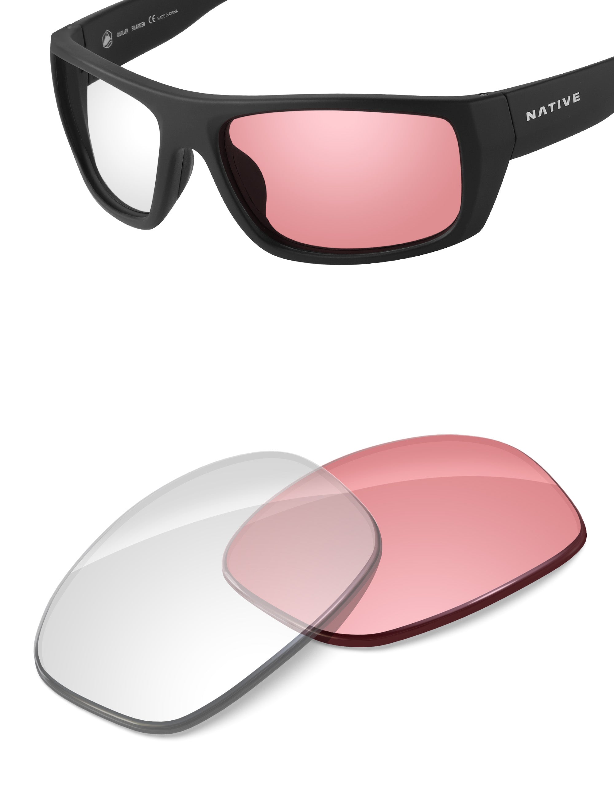 Adapt Pink Photochromic-Non-Polarized