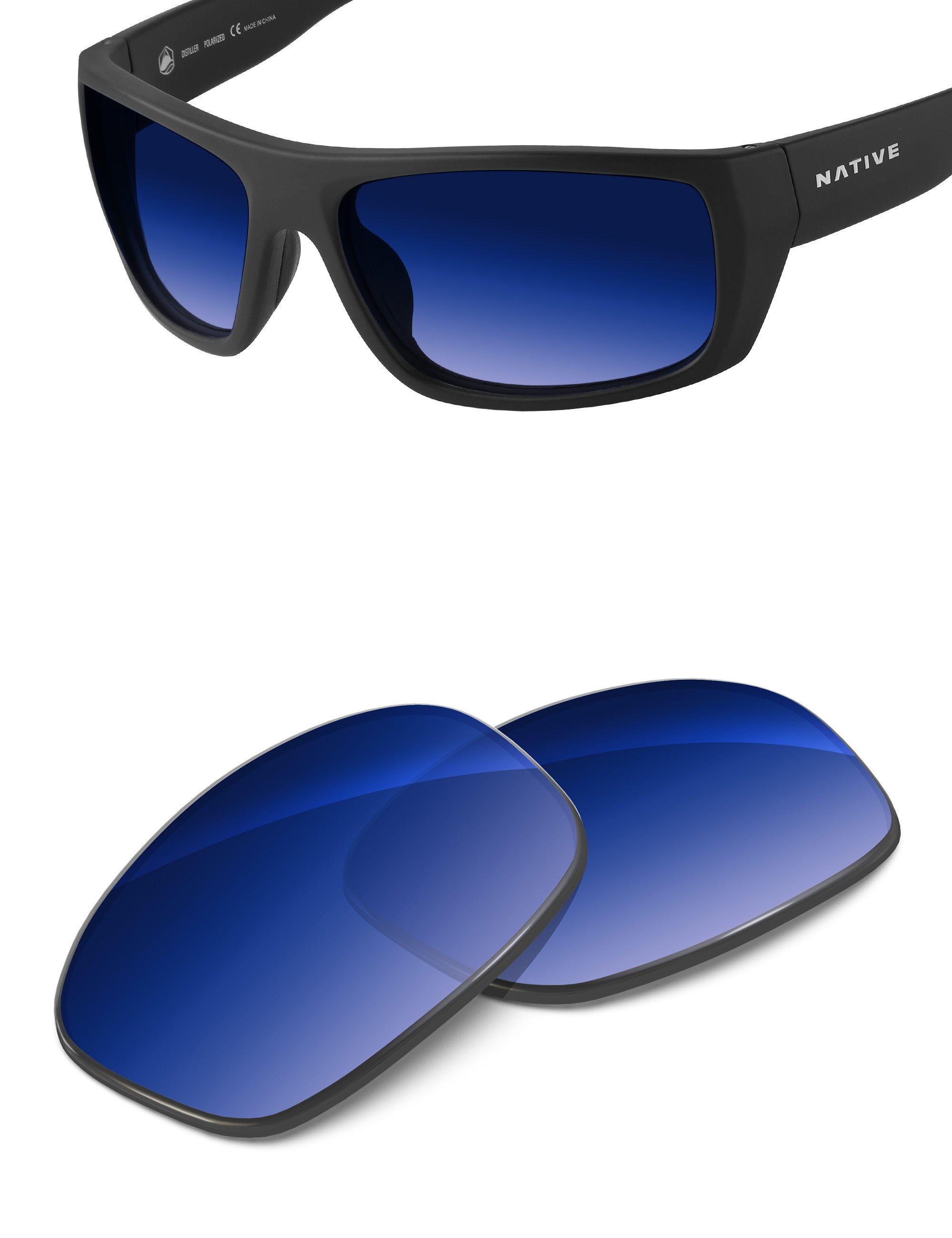 Aqua Blue Gradient-Non-Polarized