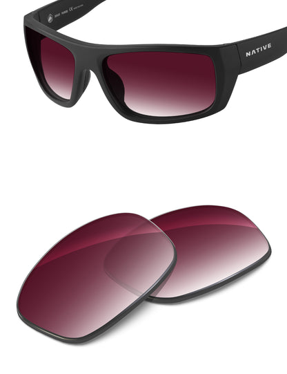 Wine Red Gradient-Non-Polarized