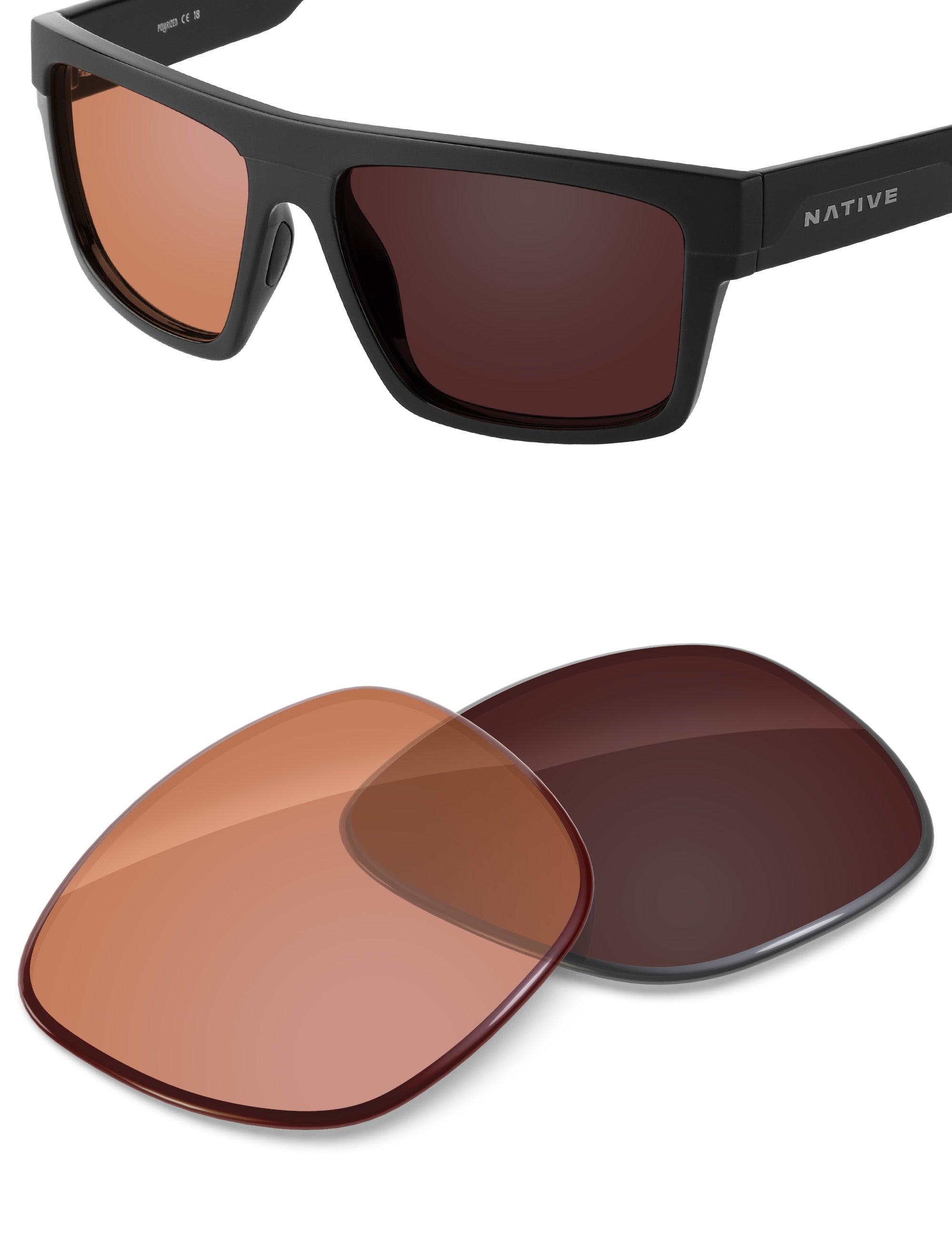 Orange Tint Photochromic-Non-Polarized
