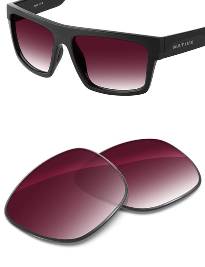 Wine Red Gradient-Non-Polarized