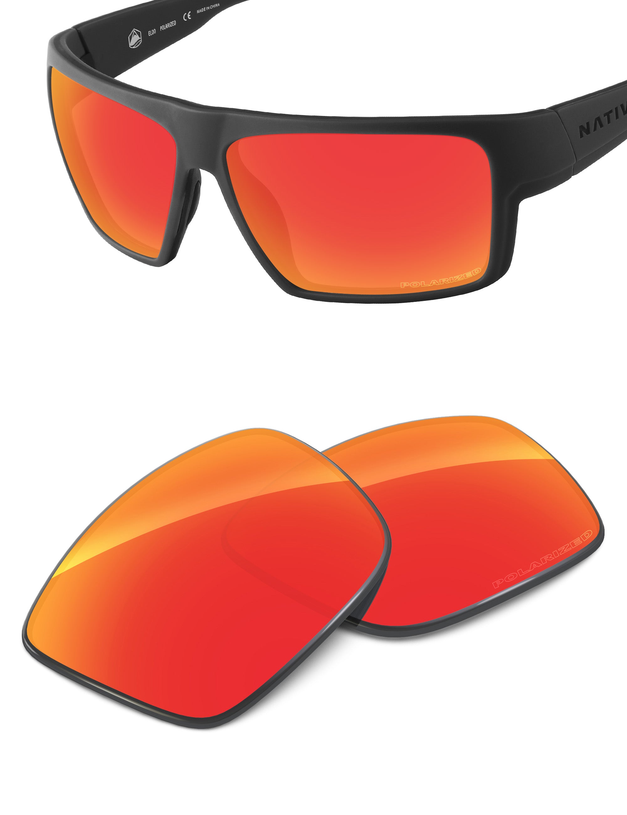 Fire Red FlashMirror™-Polarized