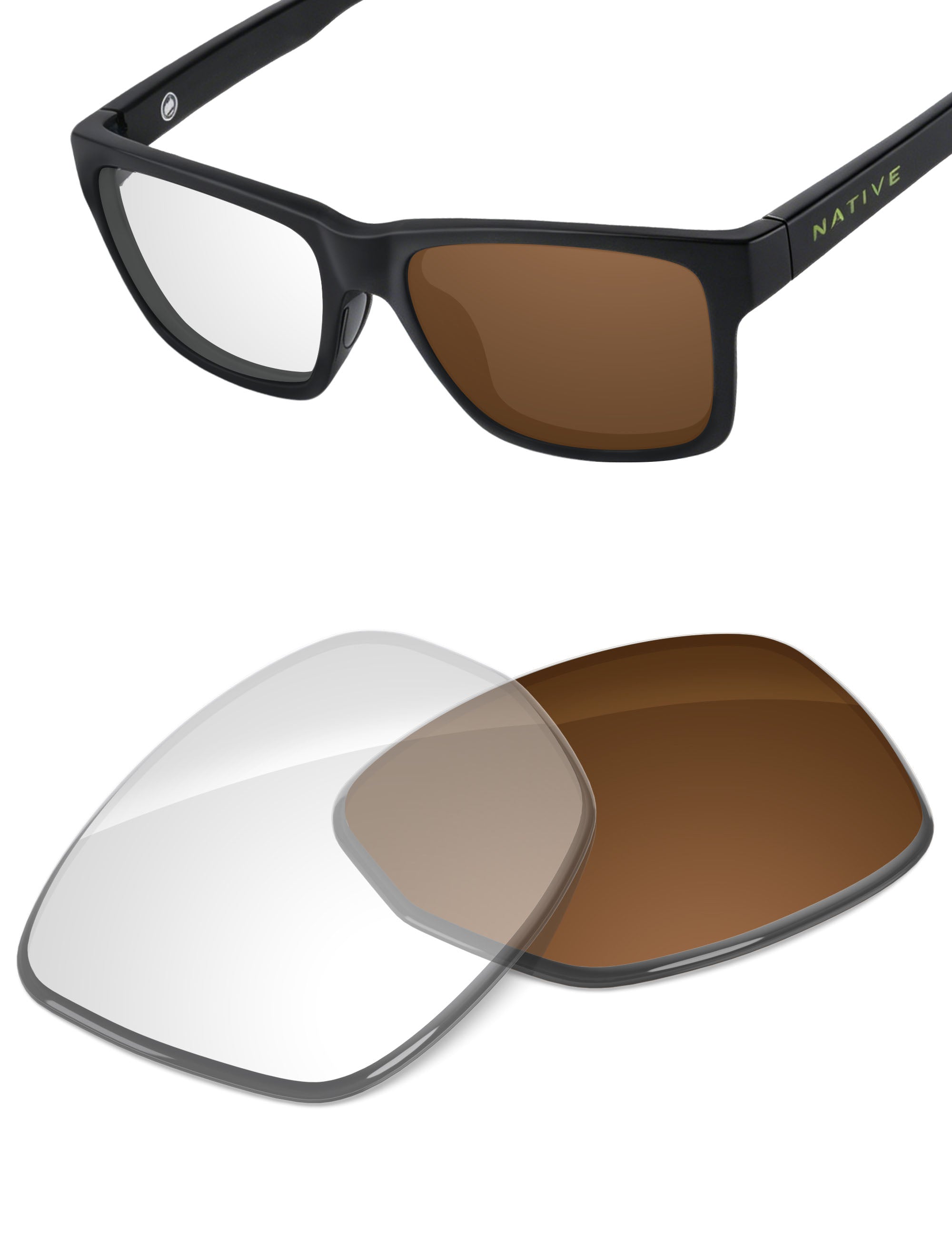 Adapt Brown Photochromic-Non-Polarized
