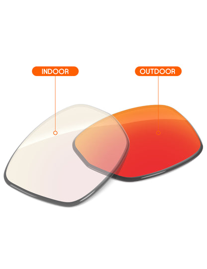 Fire Red FlashMirror™ Photochromic-Non-Polarized