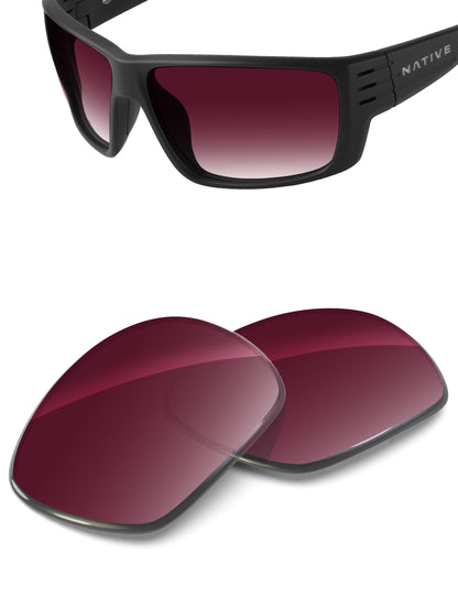 Wine Red Gradient-Non-Polarized