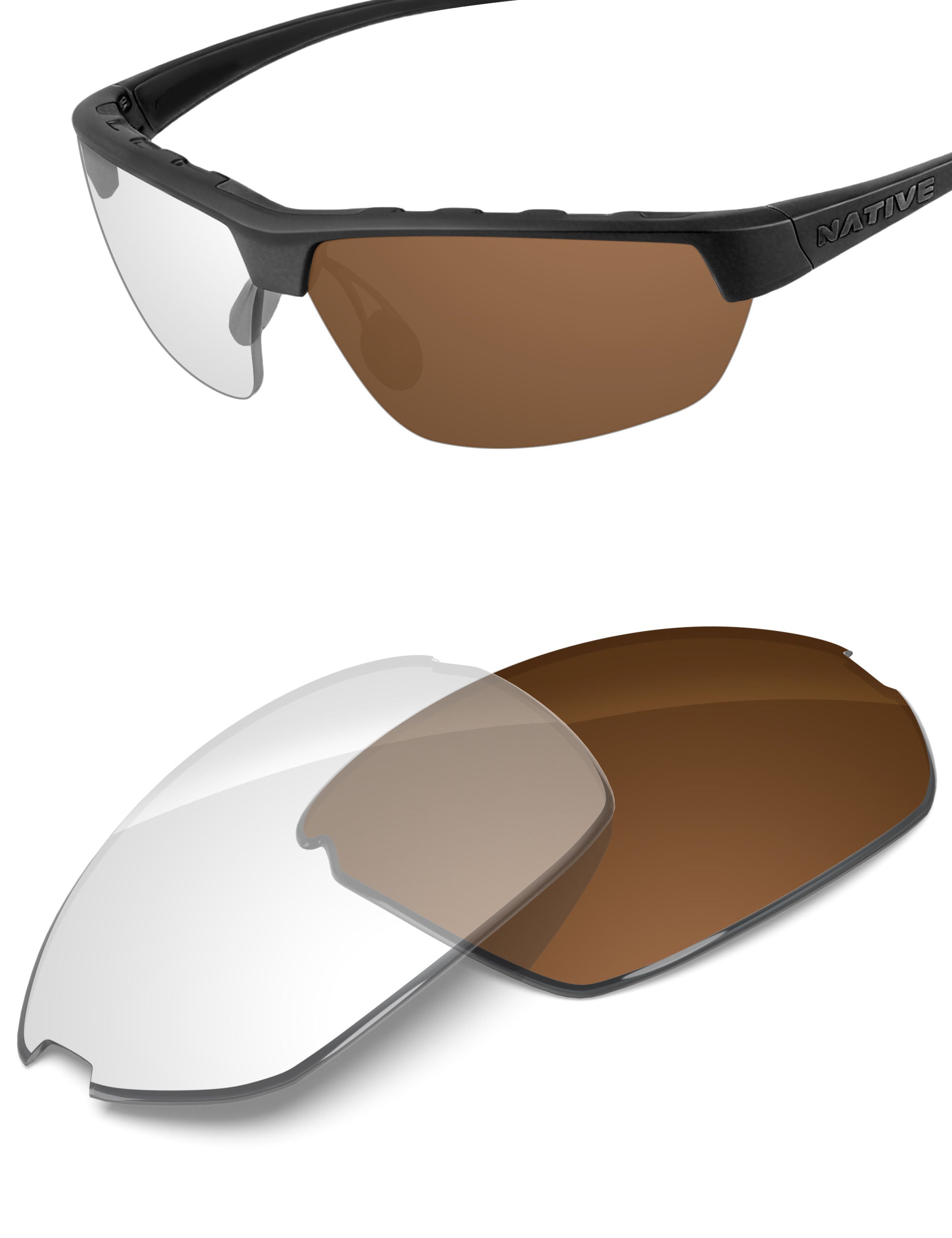 Adapt Brown Photochromic-Non-Polarized