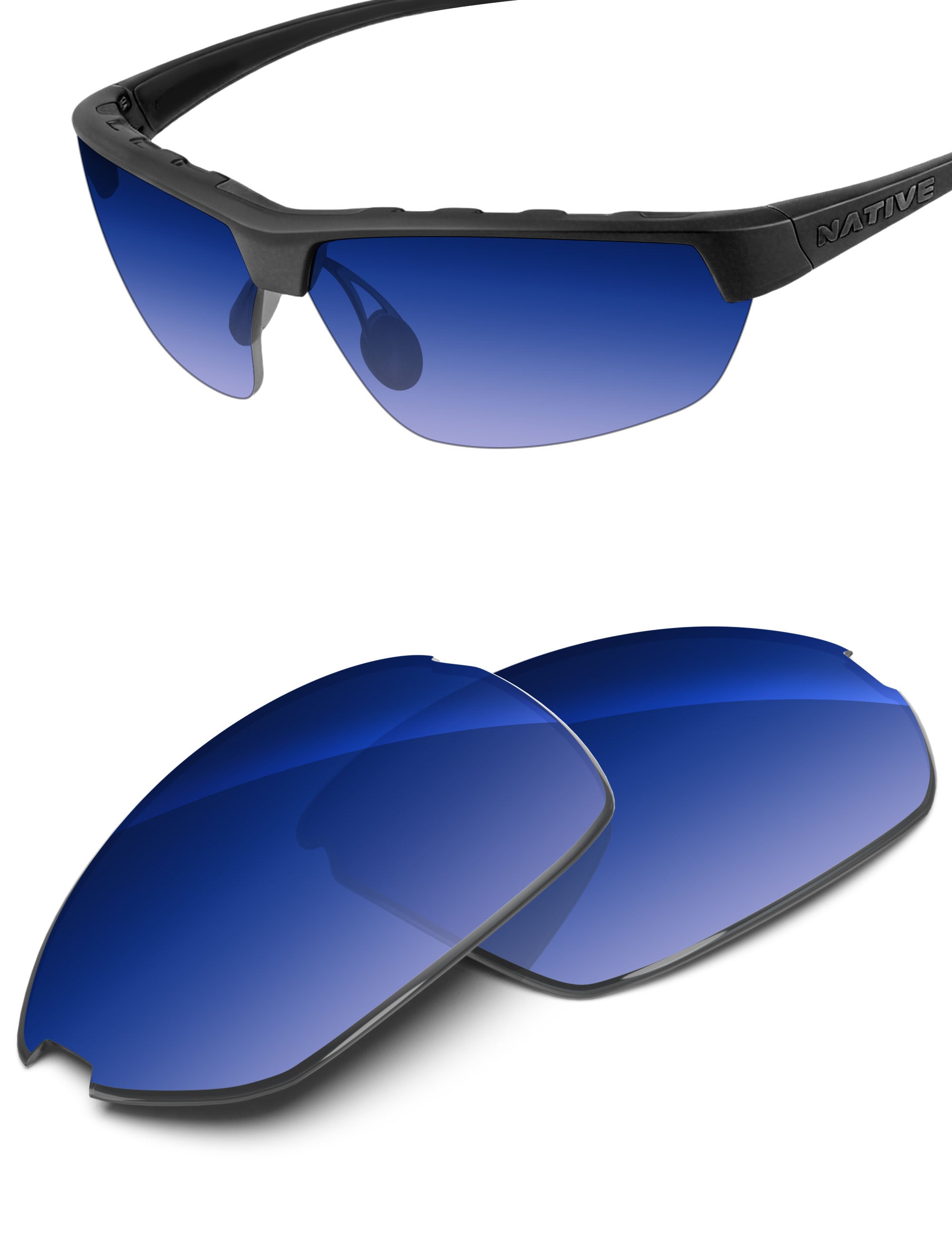 Aqua Blue Gradient-Non-Polarized