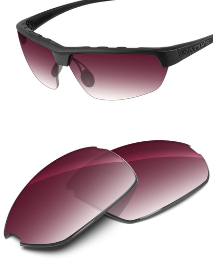 Wine Red Gradient-Non-Polarized