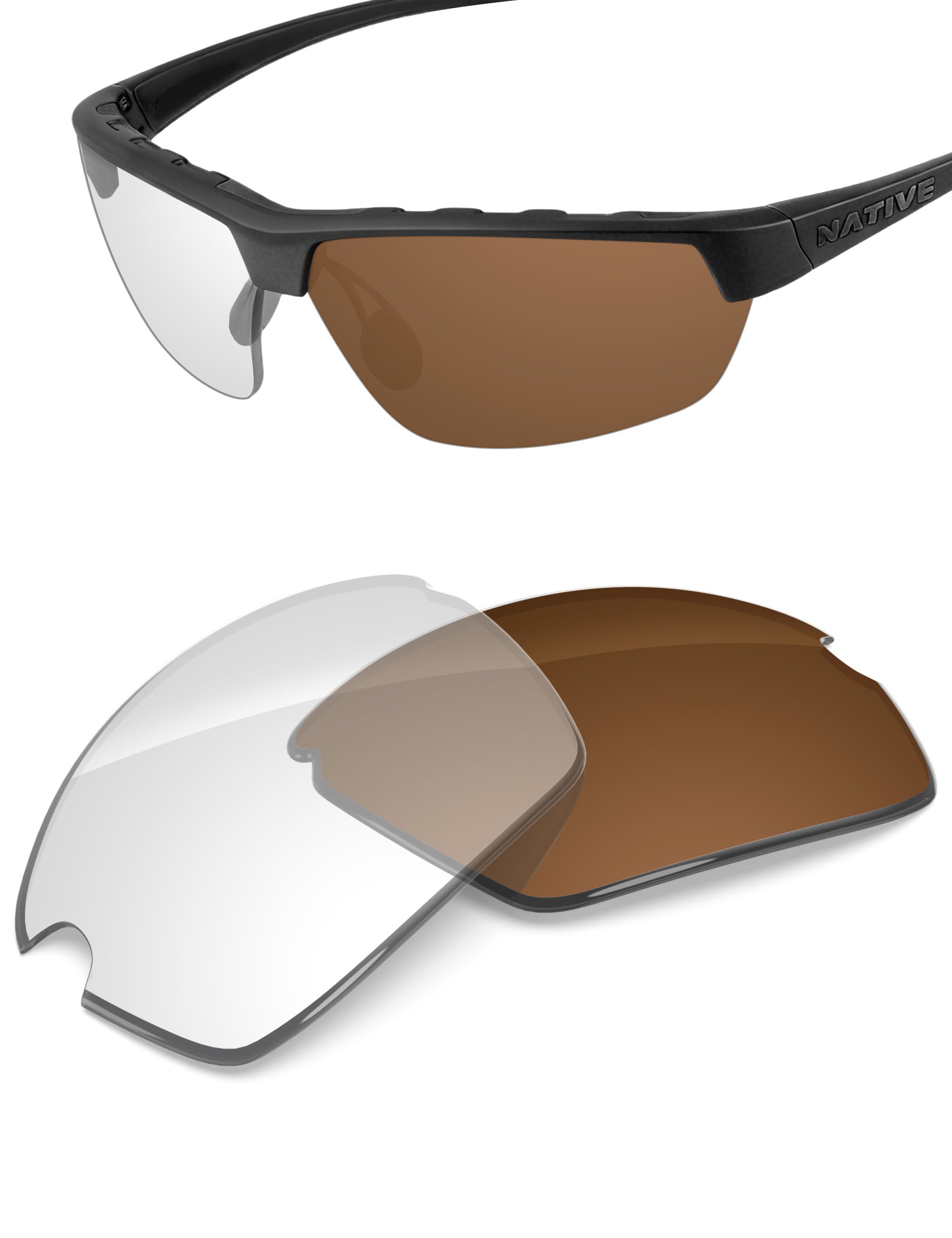 Adapt Brown Photochromic-Non-Polarized
