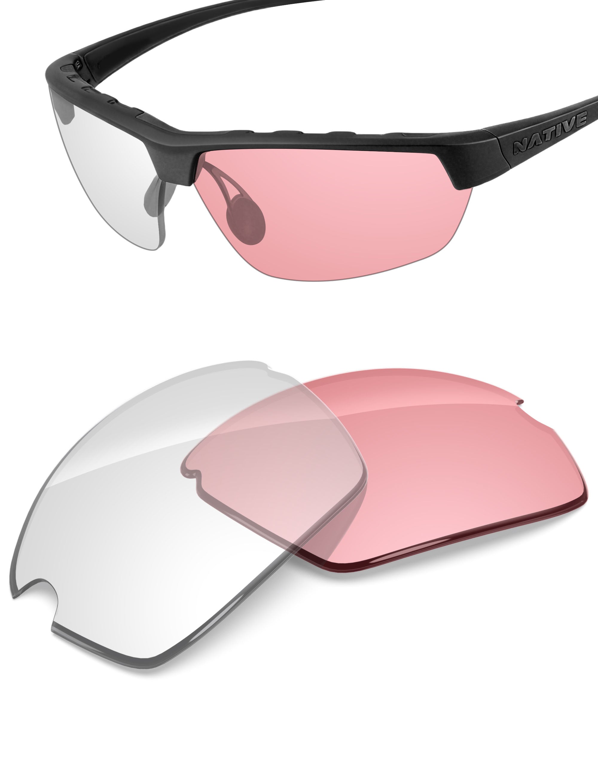 Adapt Pink Photochromic-Non-Polarized