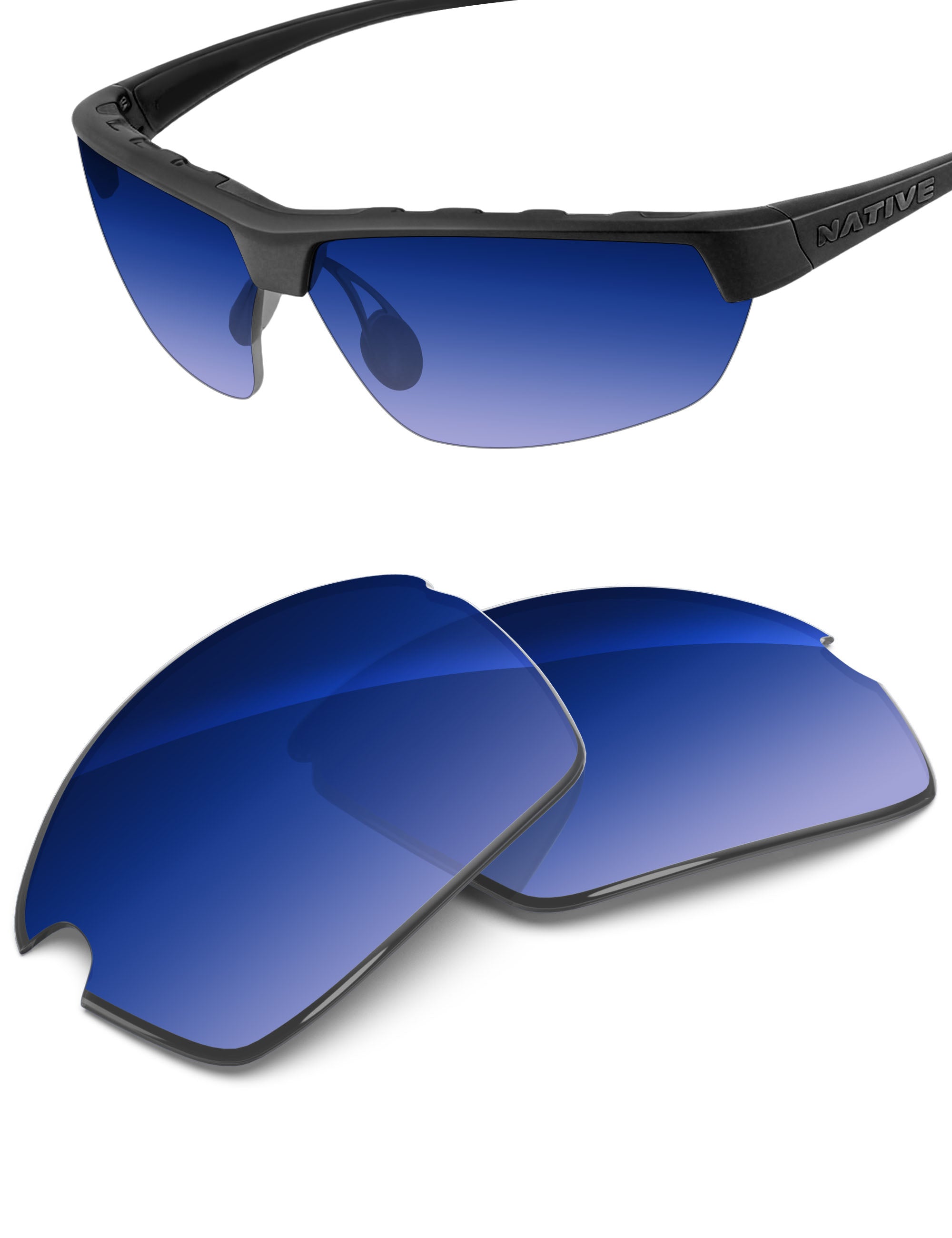 Aqua Blue Gradient-Non-Polarized