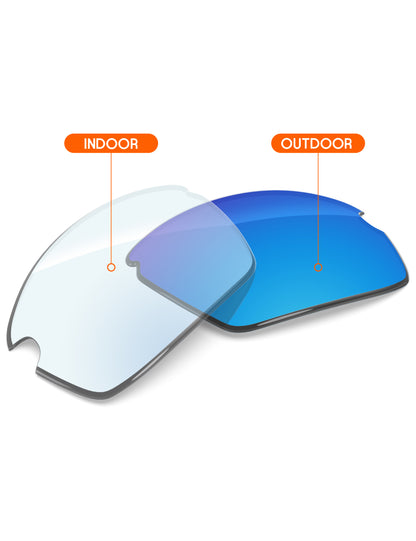 Sky Blue FlashMirror™ Photochromic-Non-Polarized