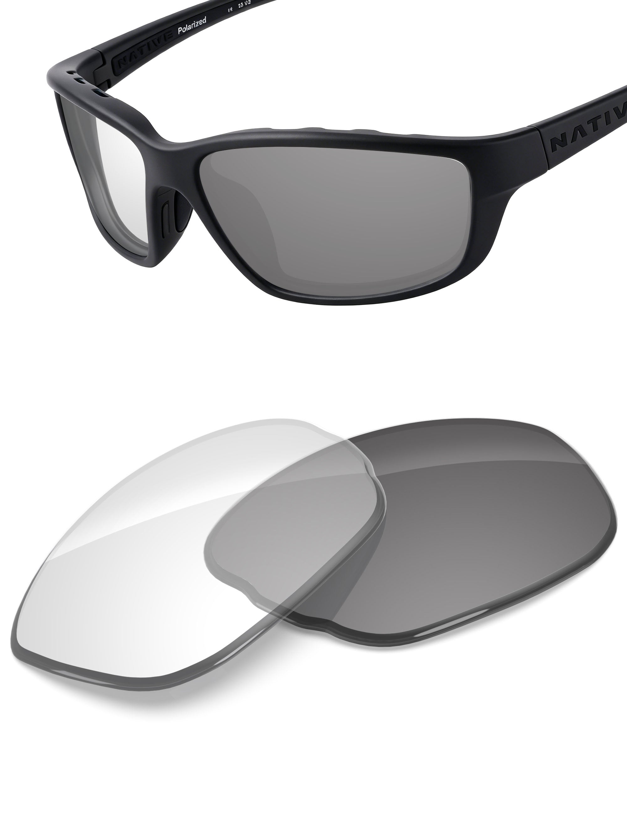 Adapt Gray Photochromic-Non-Polarized