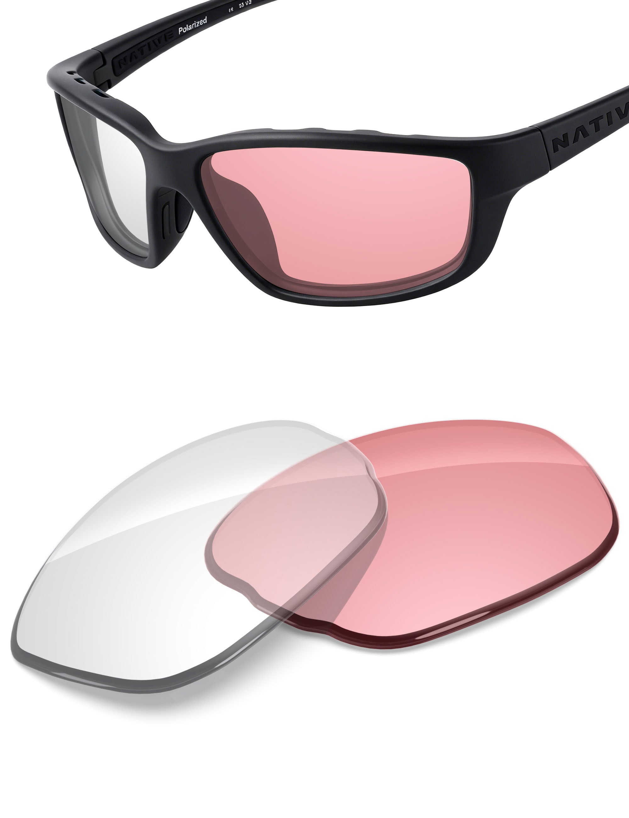 Adapt Pink Photochromic-Non-Polarized