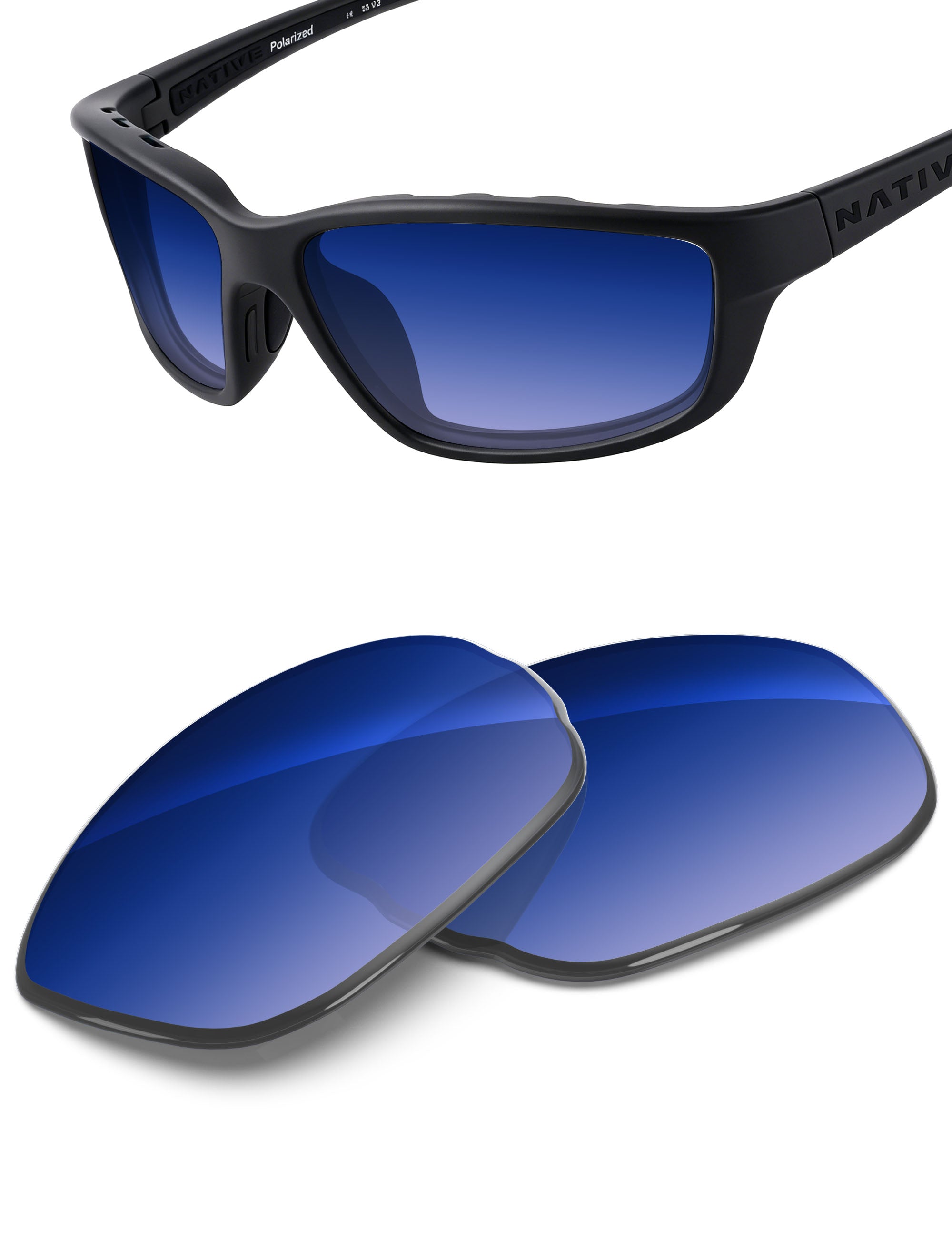 Aqua Blue Gradient-Non-Polarized