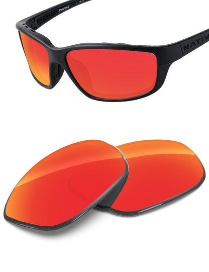 Fire Red FlashMirror™-Non-Polarized