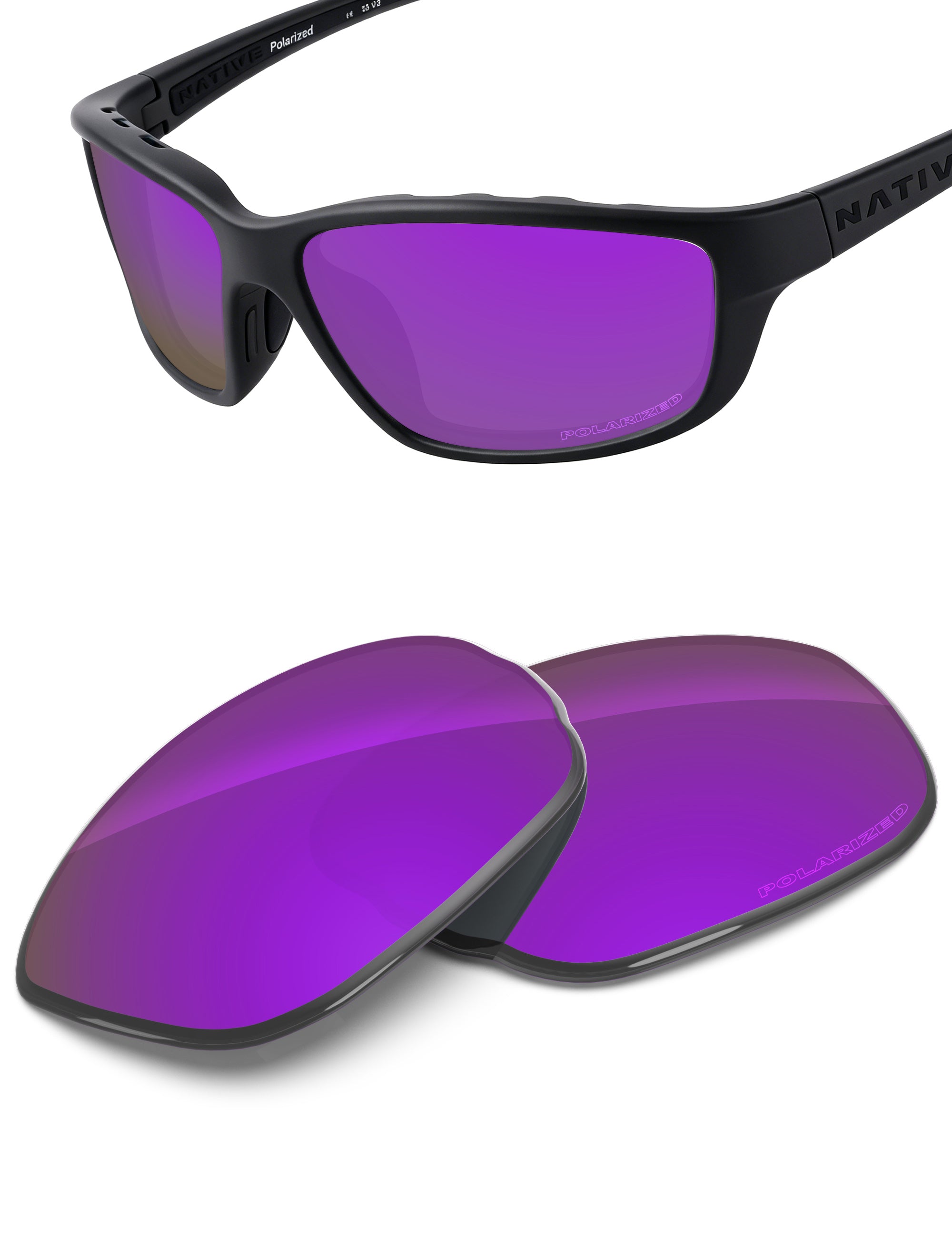 Plum Purple FlashMirror™-Polarized