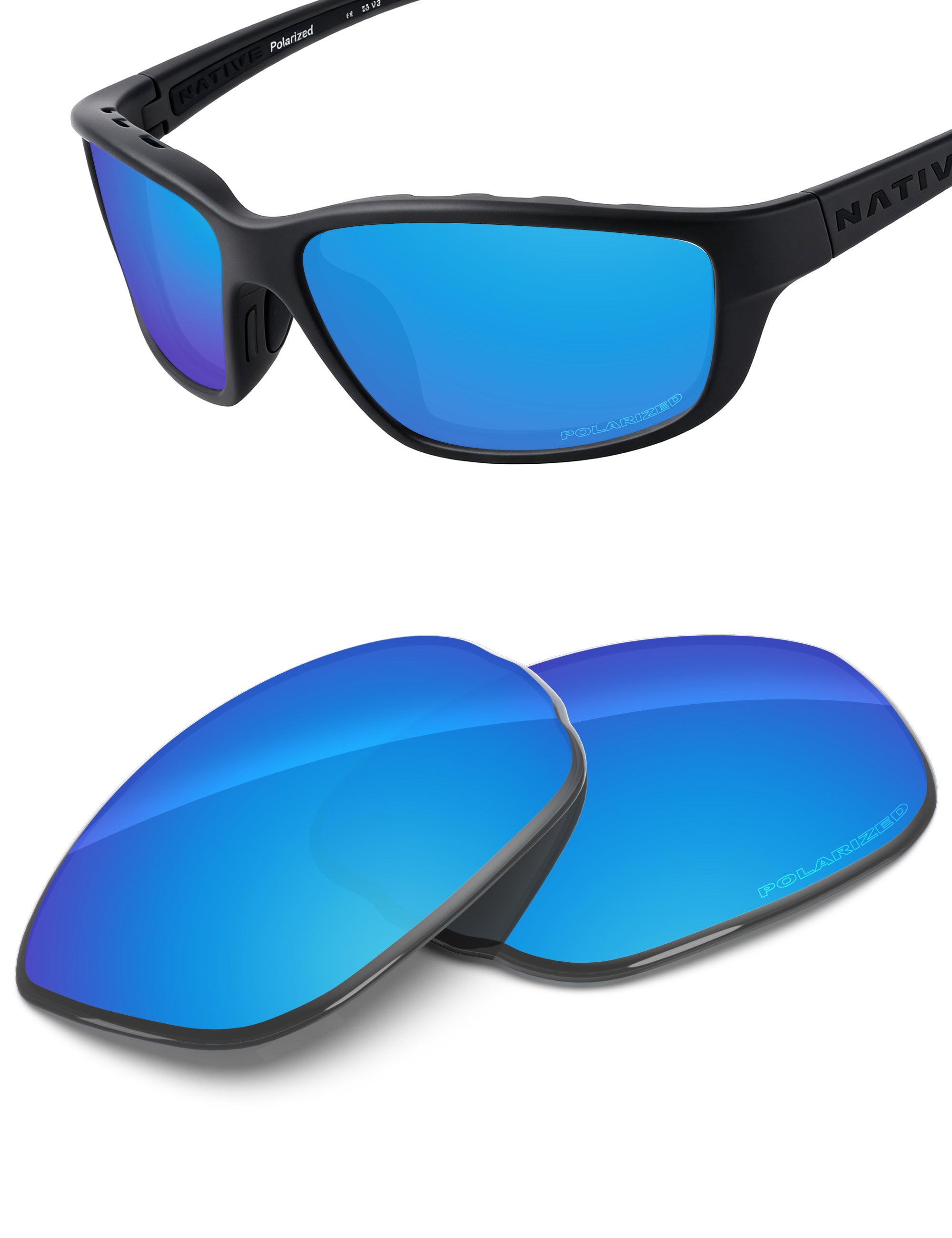 Sky Blue FlashMirror™-Polarized