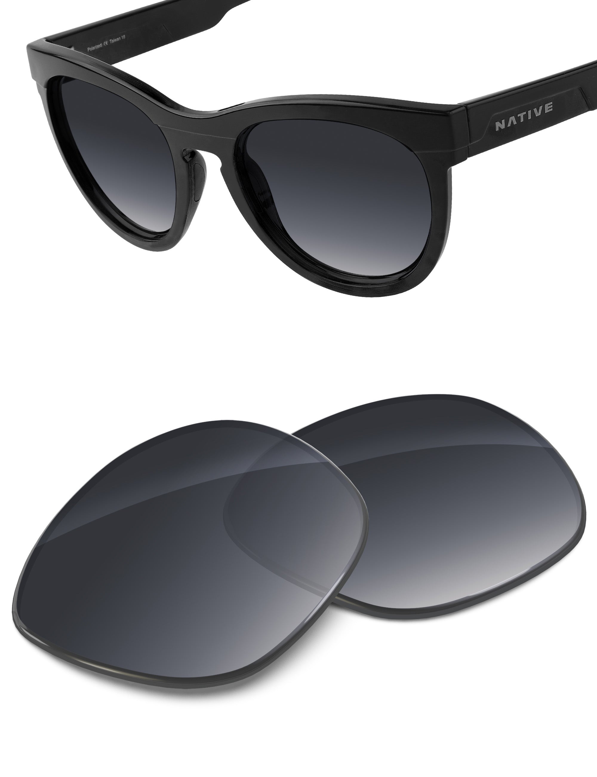 Gray Gradient-Non-Polarized
