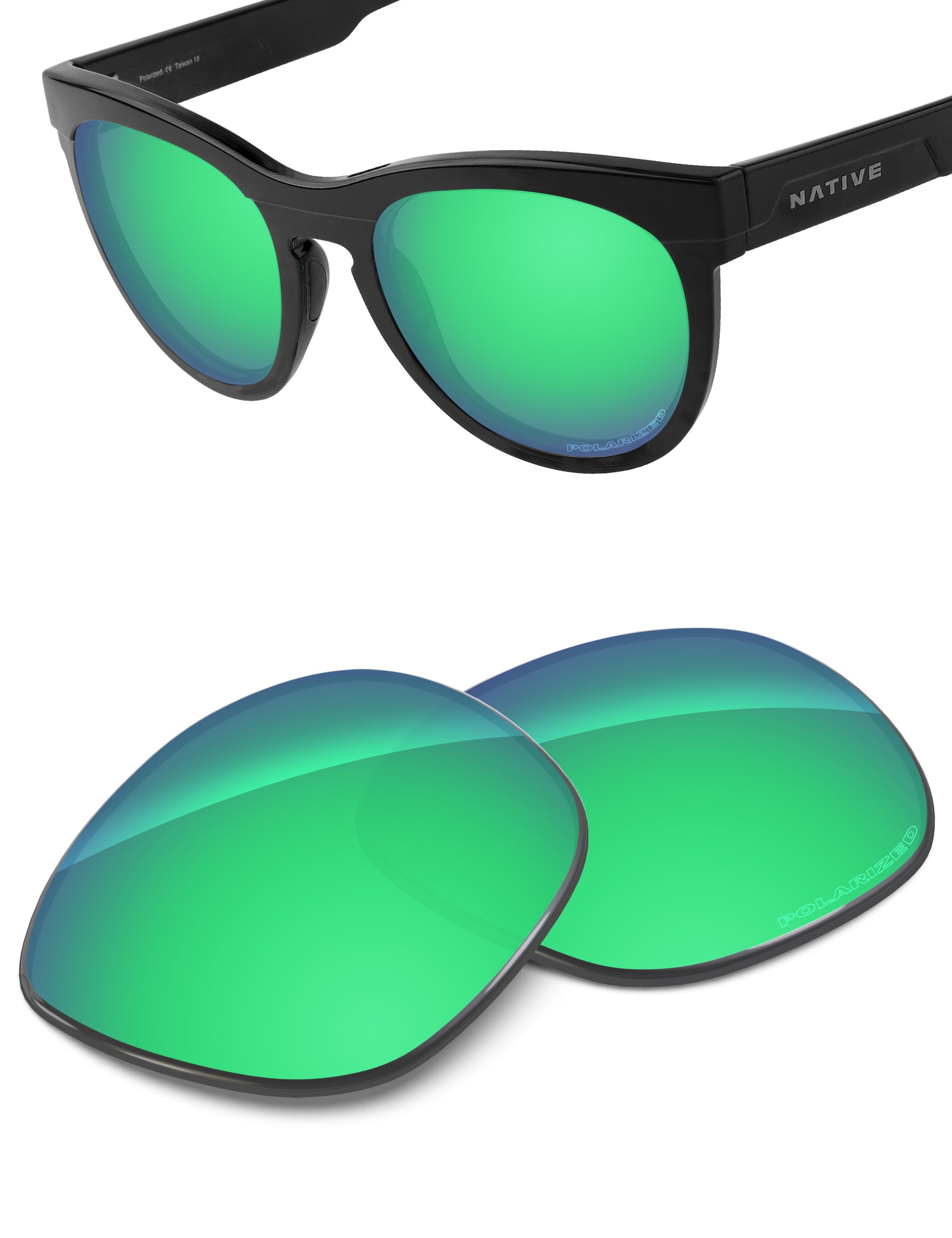 Emerald Green FlashMirror™-Polarized