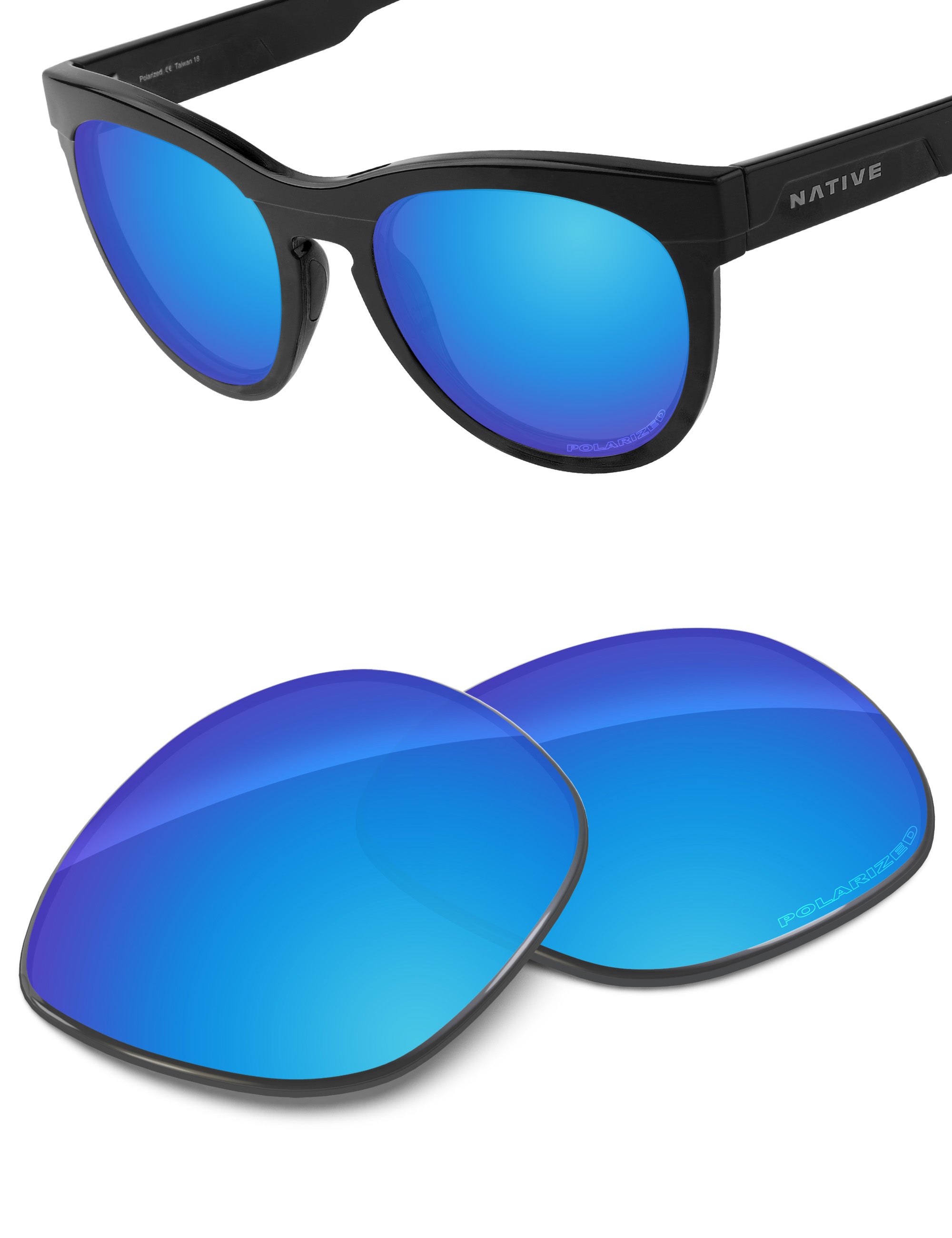 Sky Blue FlashMirror™-Polarized