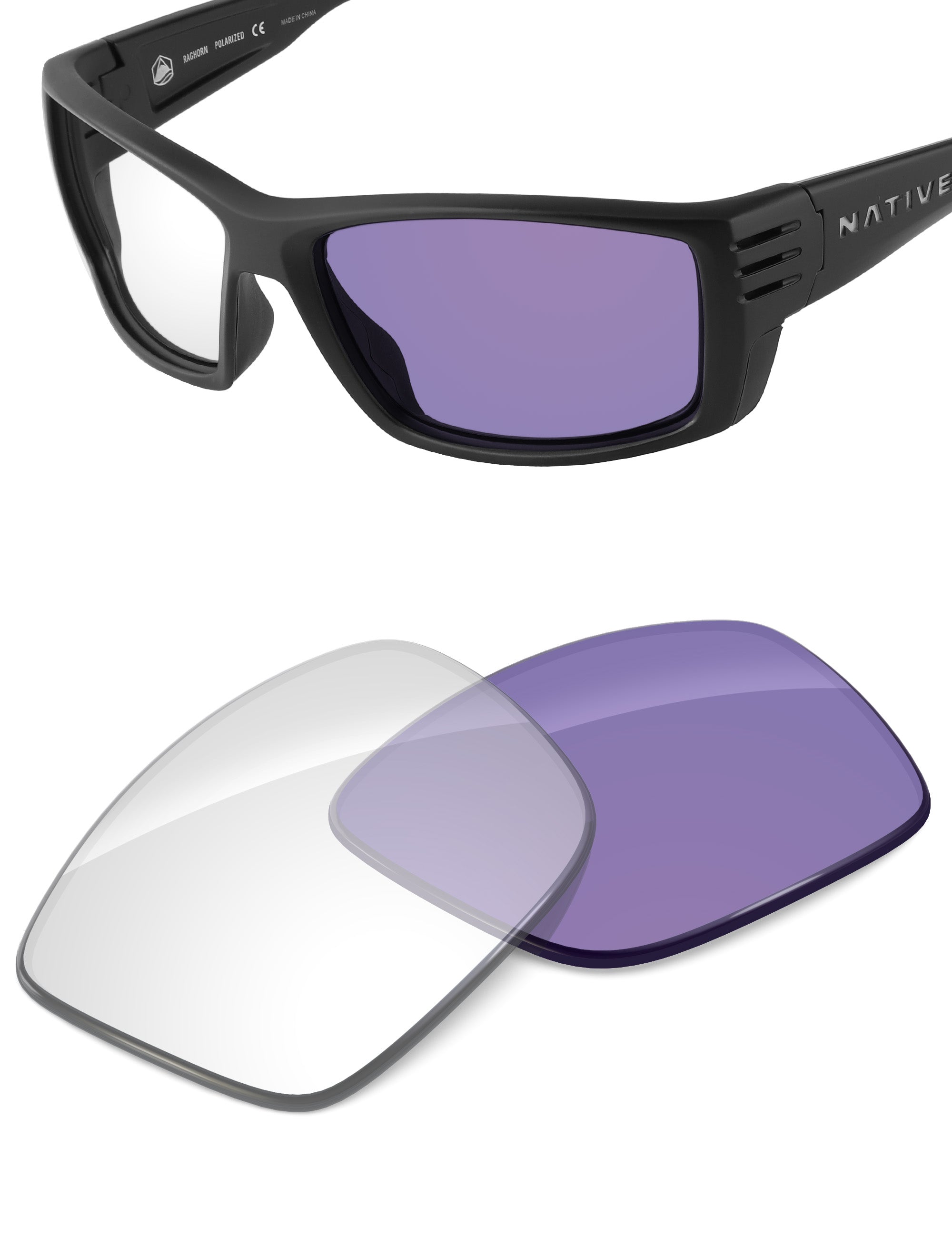 Adapt Purple Photochromic-Non-Polarized