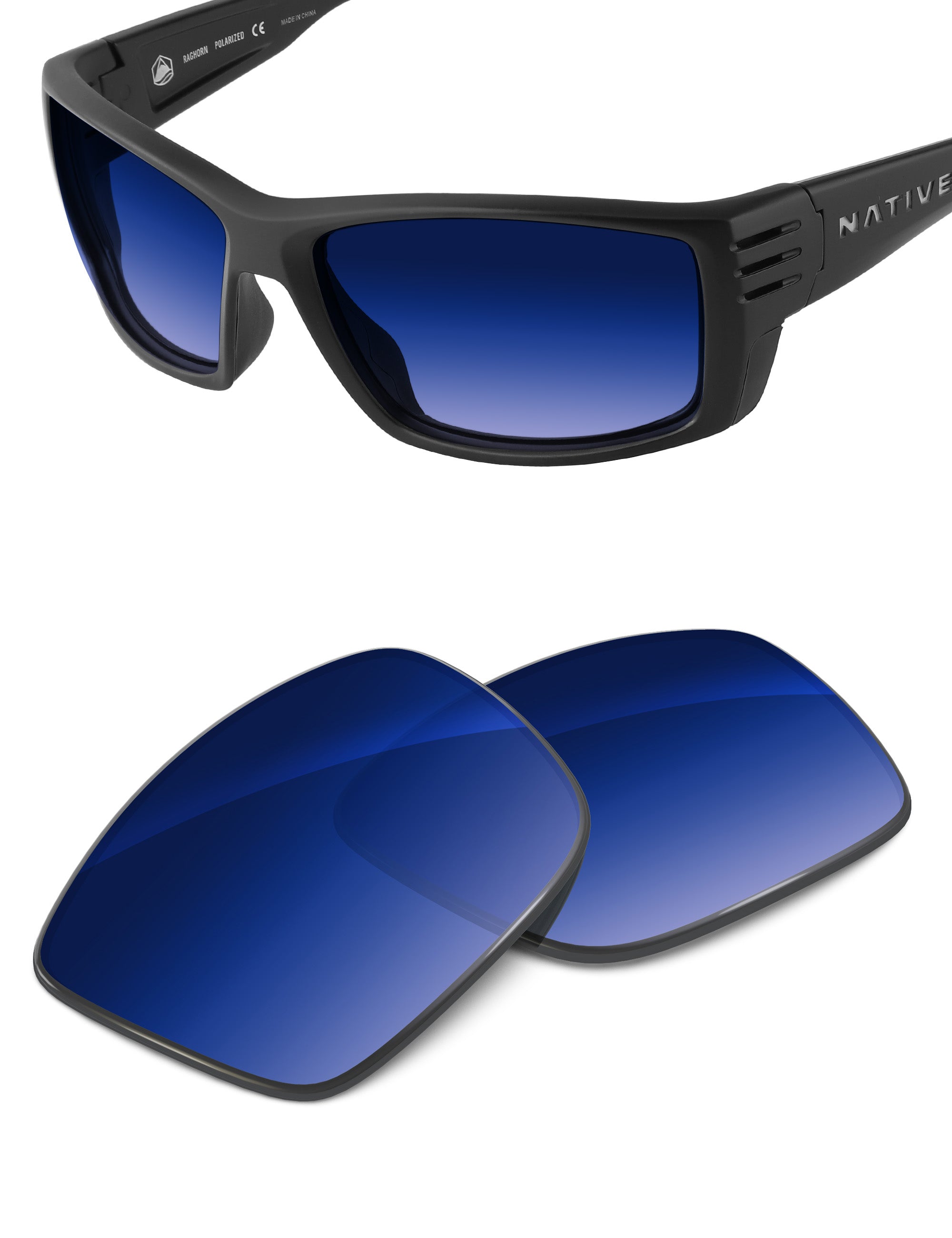 Aqua Blue Gradient-Non-Polarized