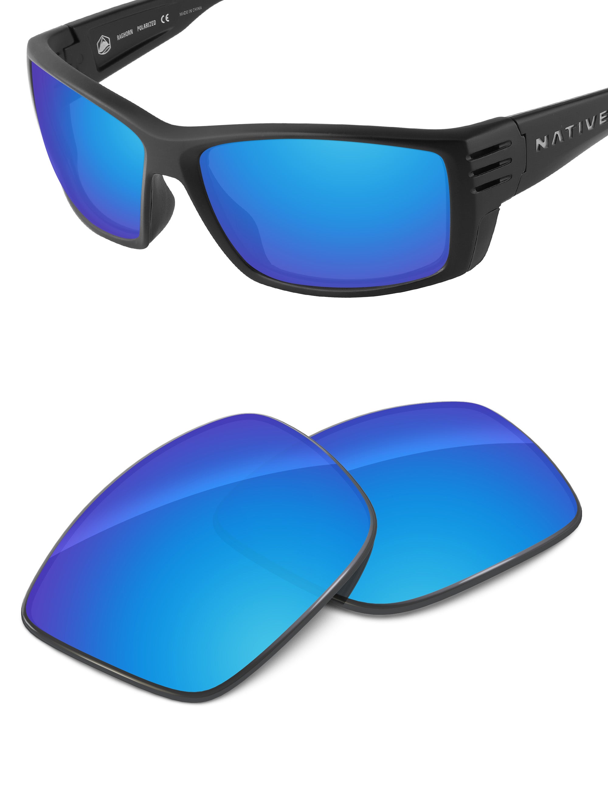 Sky Blue FlashMirror™-Non-Polarized