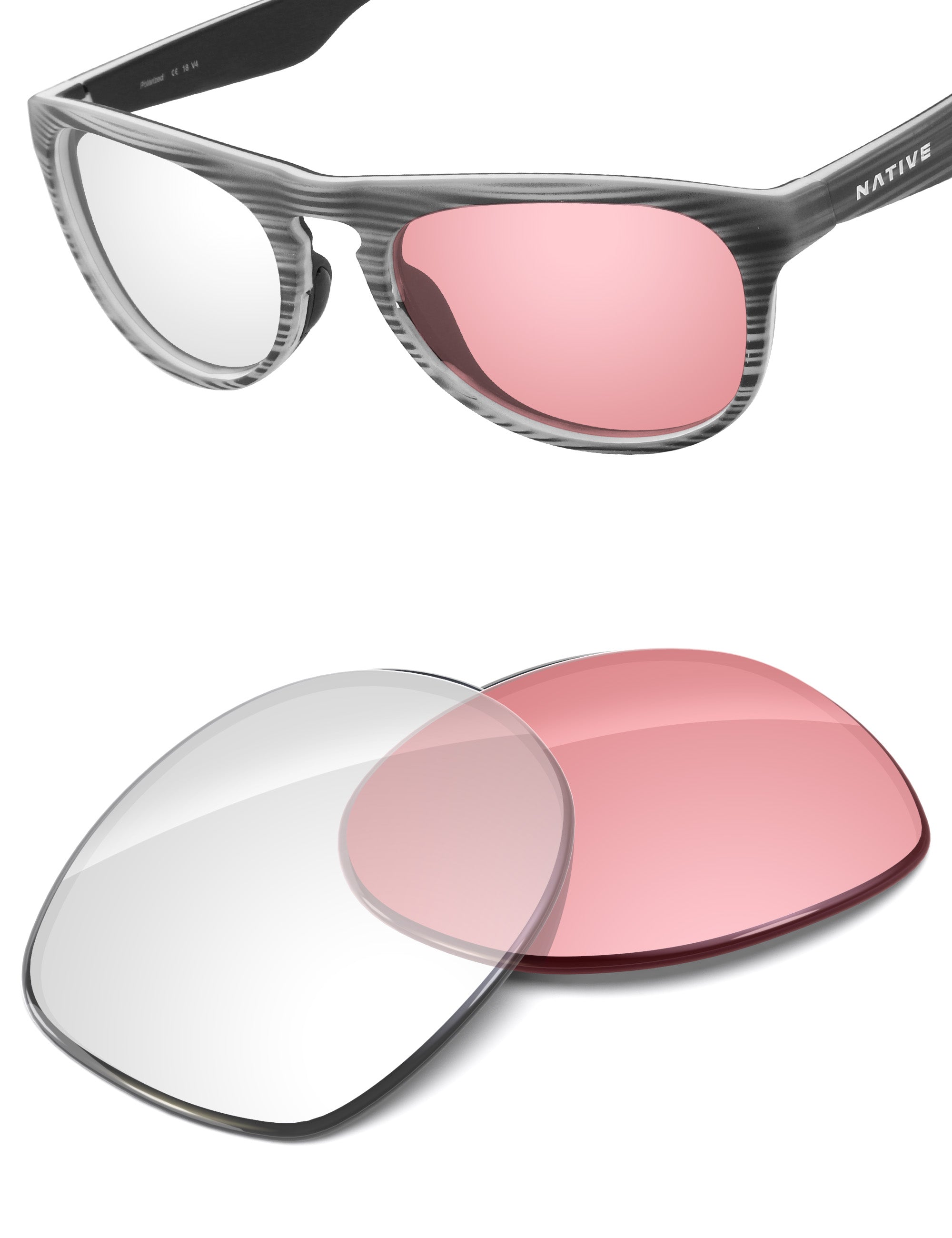 Adapt Pink Photochromic-Non-Polarized