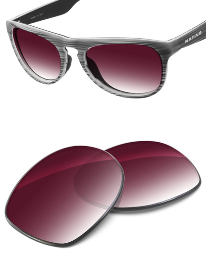 Wine Red Gradient-Non-Polarized