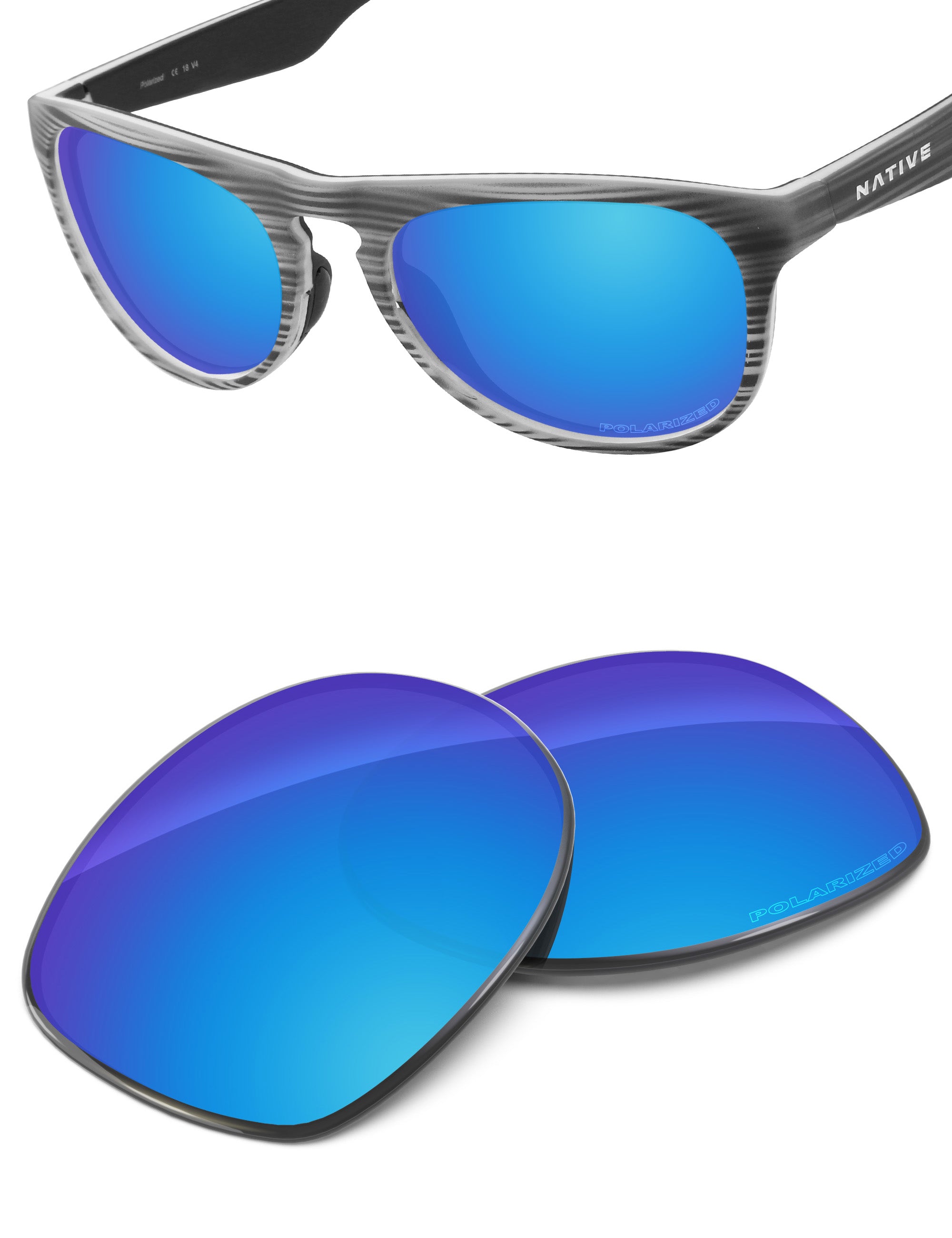 Sky Blue FlashMirror™-Polarized