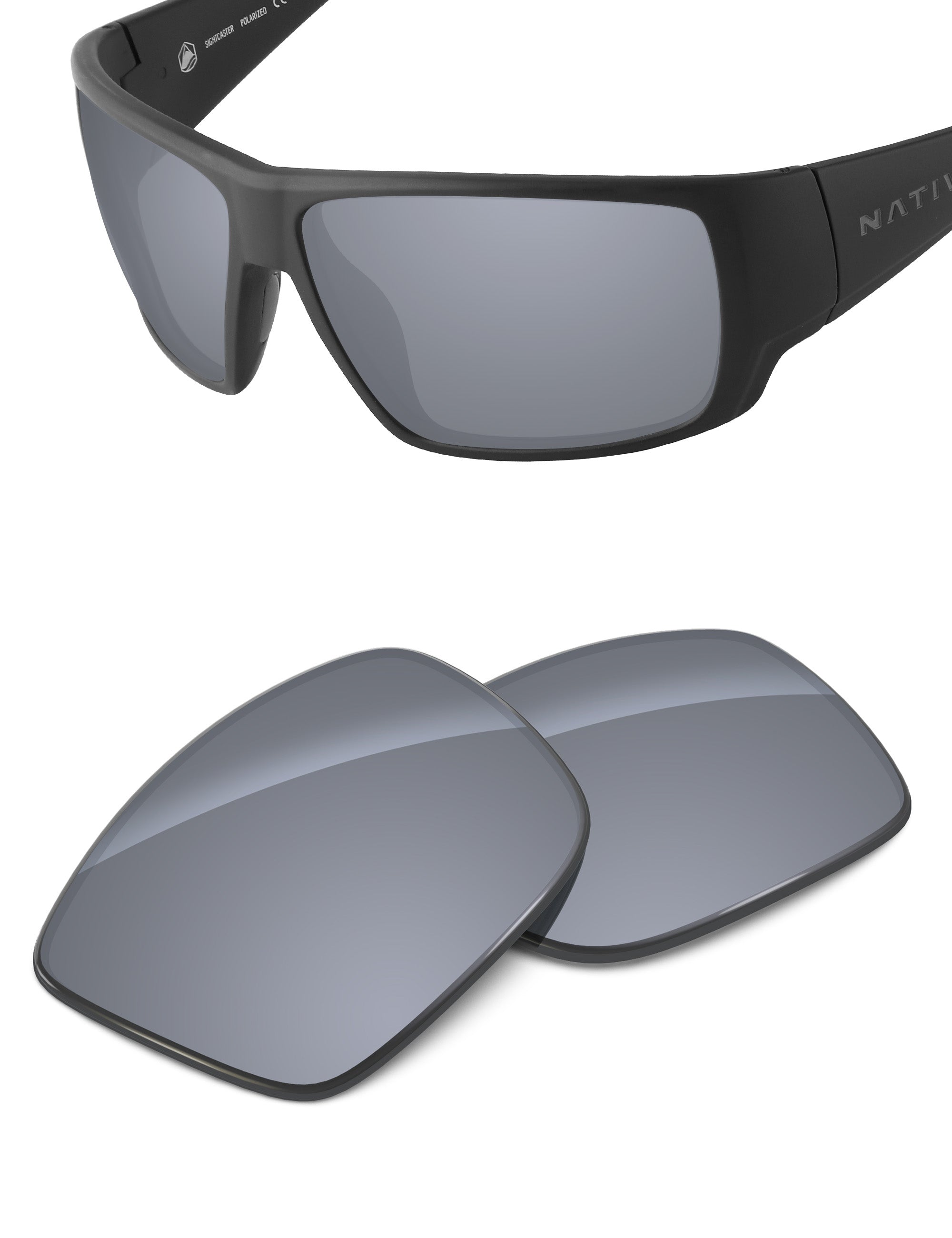 Silver Metallic FlashMirror™-Non-Polarized
