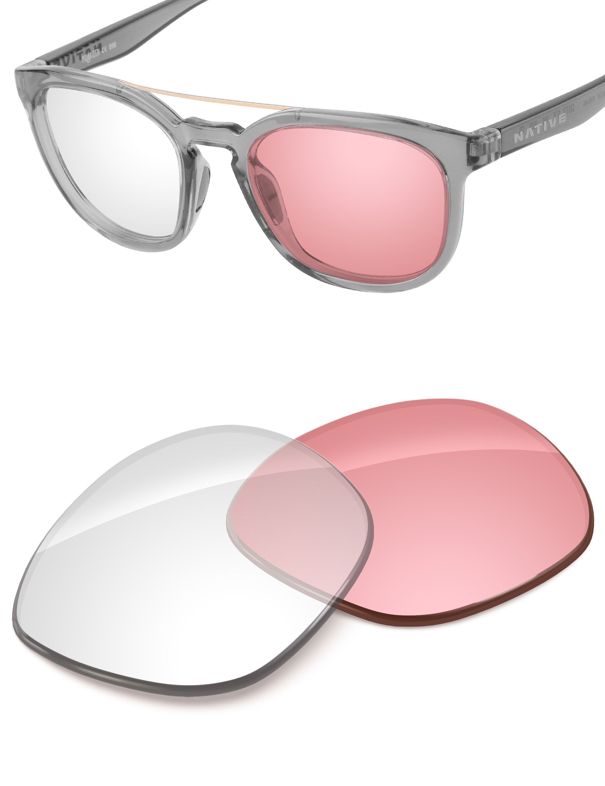 Adapt Pink Photochromic-Non-Polarized