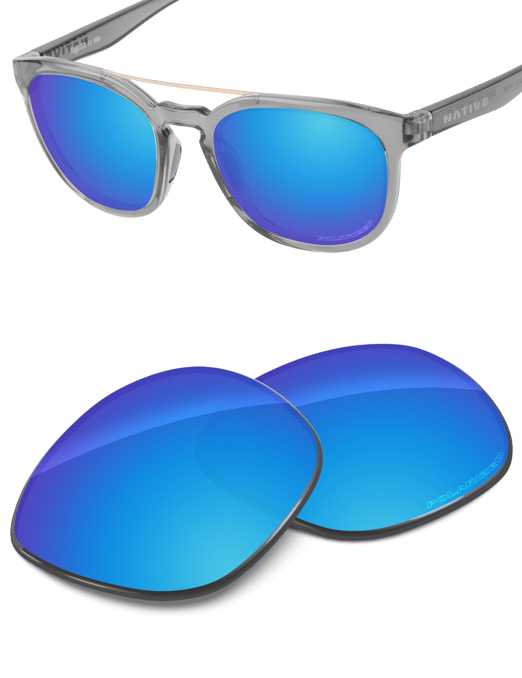 Sky Blue FlashMirror™-Polarized