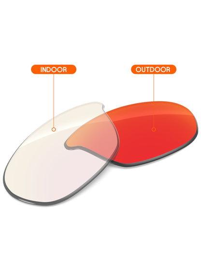 Fire Red FlashMirror™ Photochromic-Non-Polarized