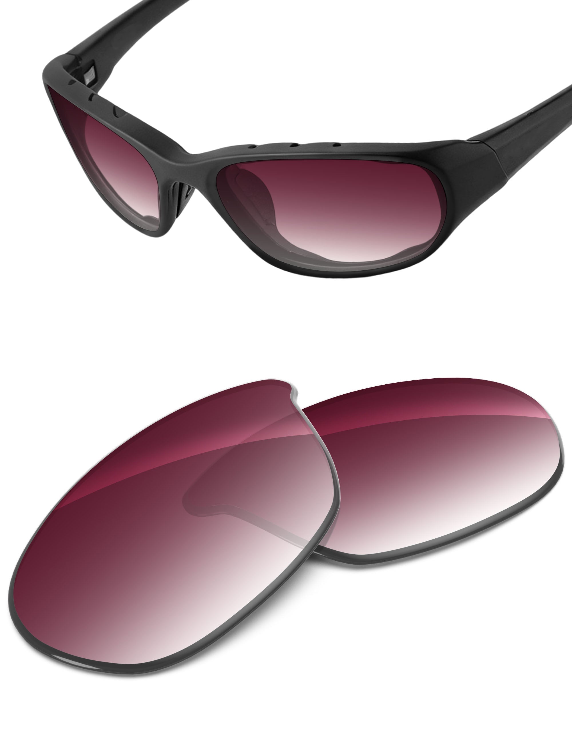 Wine Red Gradient-Non-Polarized