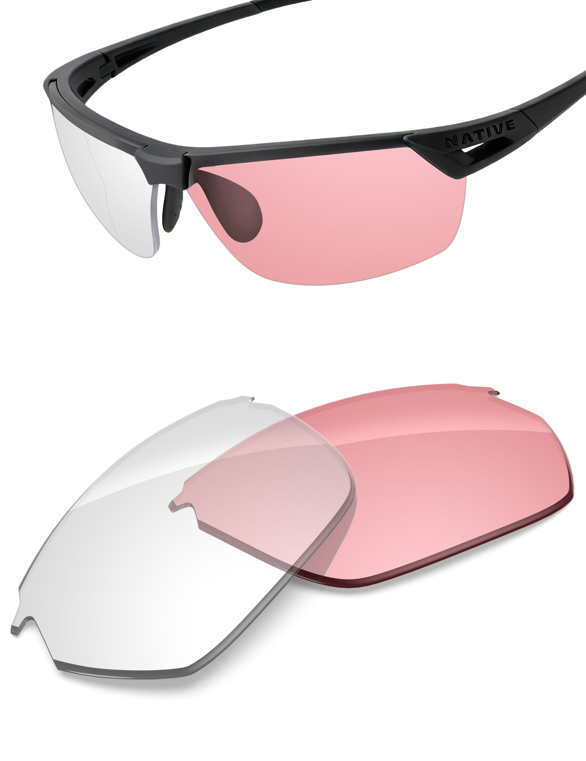 Adapt Pink Photochromic-Non-Polarized