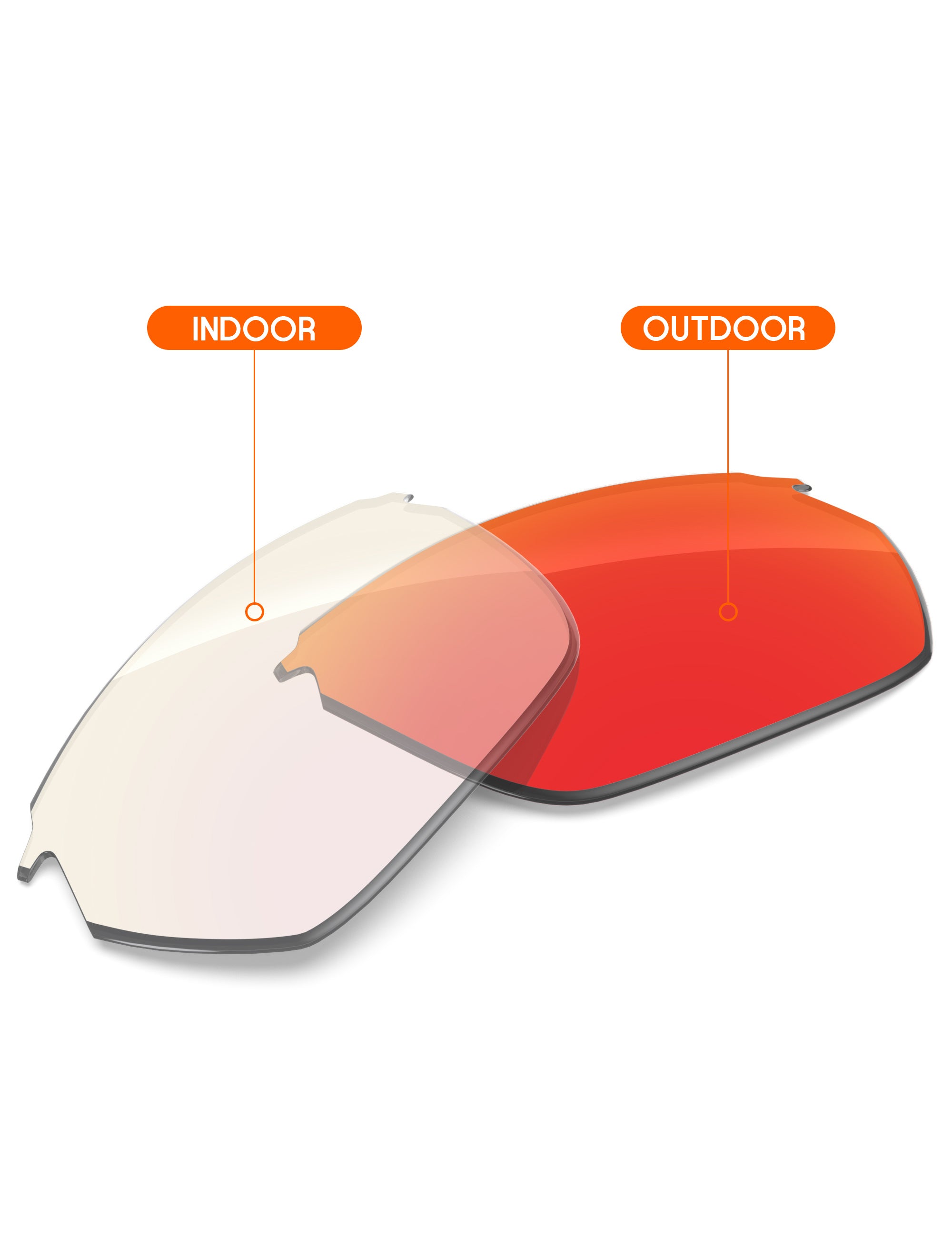 Fire Red FlashMirror™ Photochromic-Non-Polarized